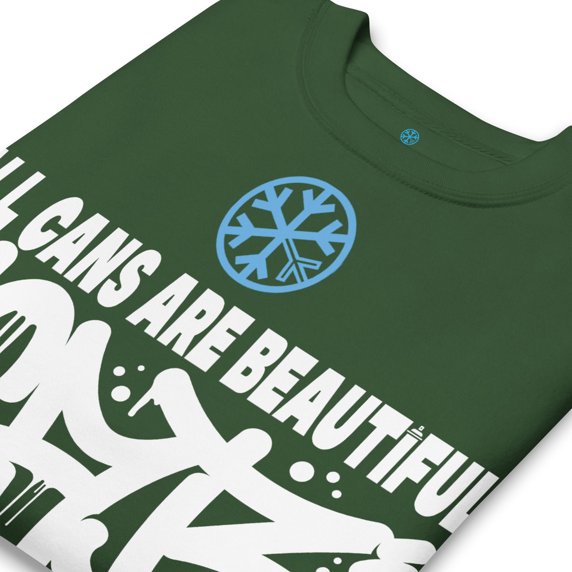 Green-Acab Graffiti Tag Sweatshirt from B.Different Clothing, detail, graffiti-inspired streetwear