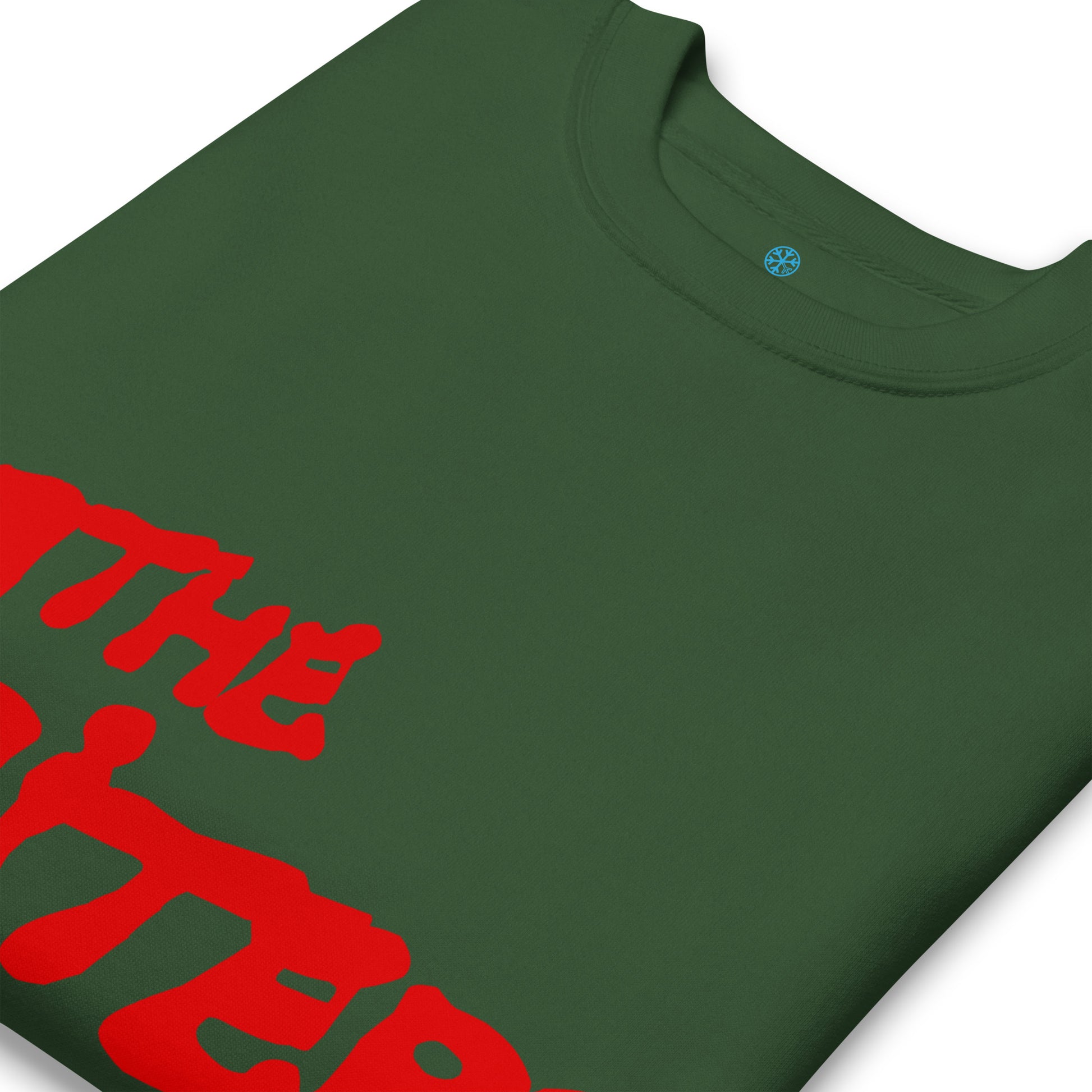 Green-The Writers Graffiti Lettering Sweatshirt from B.Different Clothing, detail, graffiti-inspired streetwear