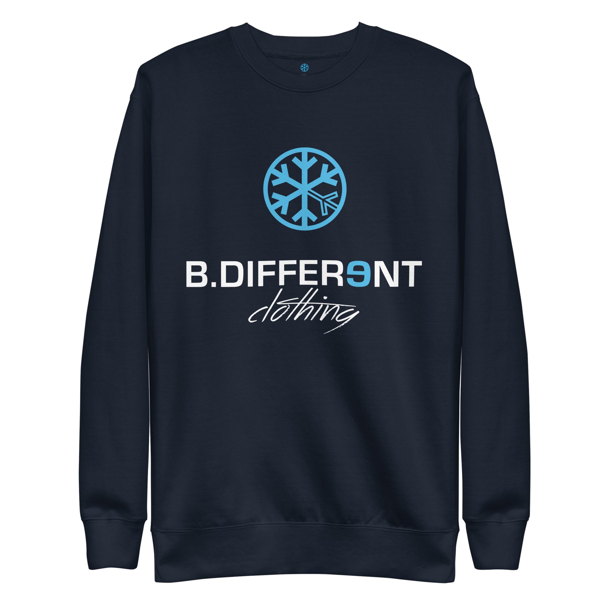 sweatshirt Logo navy by B.Different Clothing independent streetwear brand inspired by street art graffiti
