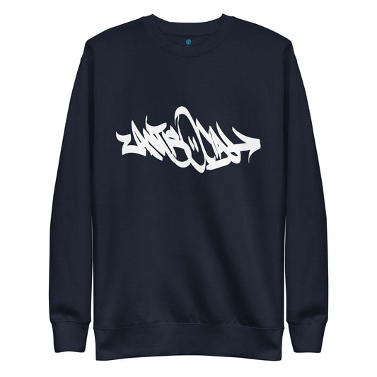 Antisocial Graffiti Tag sweatshirt navy B.Different Clothing graffiti street art inspired streetwear brand