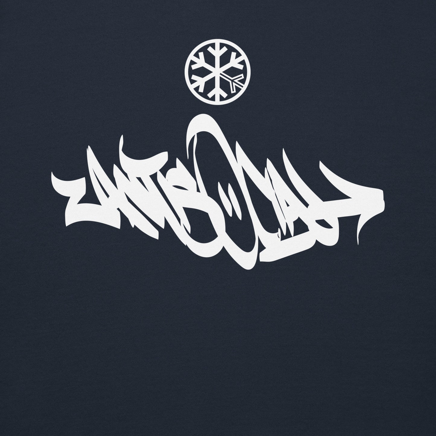 Navy-Antisocial Graffiti Tag Sweatshirt from B.Different Clothing, graphic, graffiti-inspired streetwear