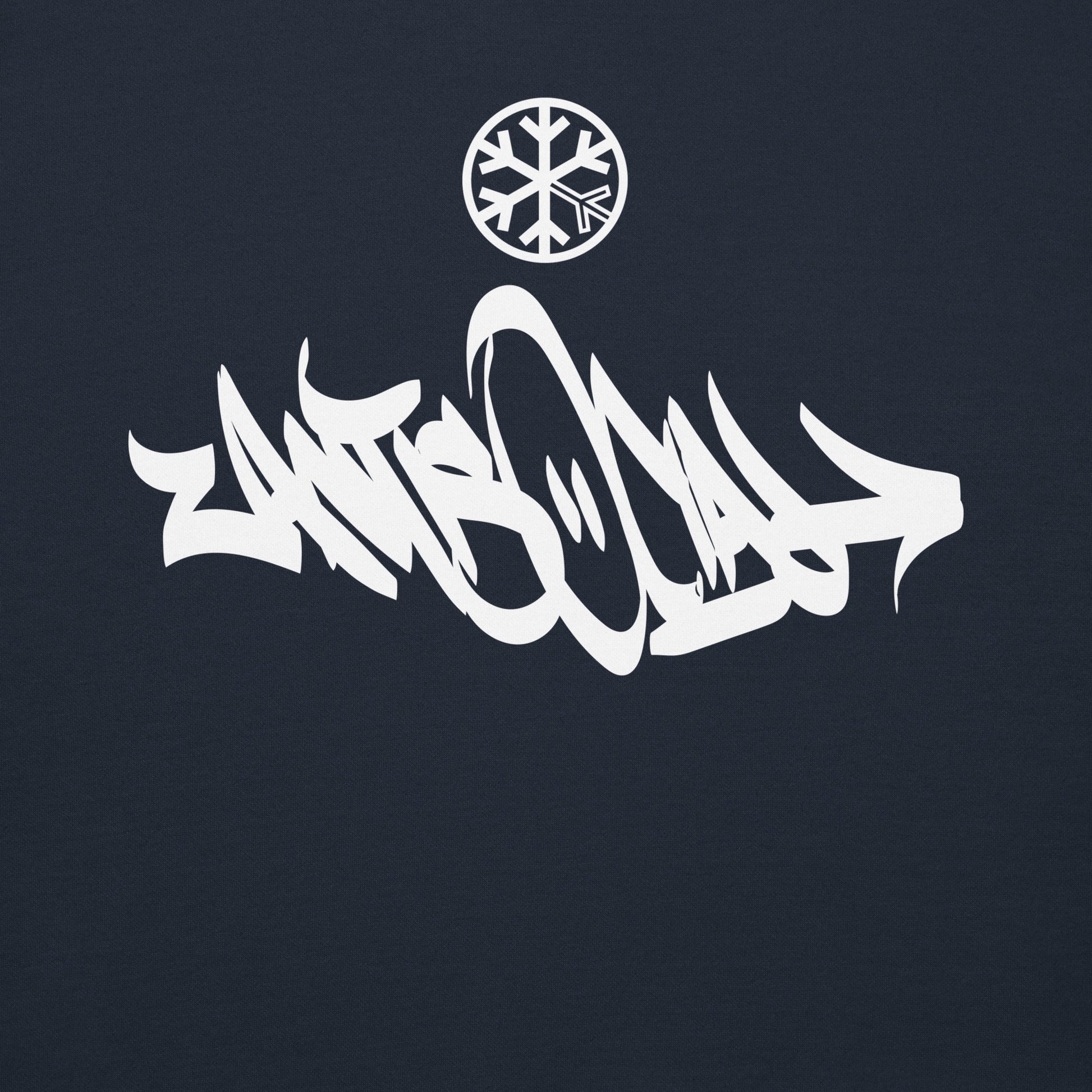 Navy-Antisocial Graffiti Tag Sweatshirt from B.Different Clothing, graphic, graffiti-inspired streetwear