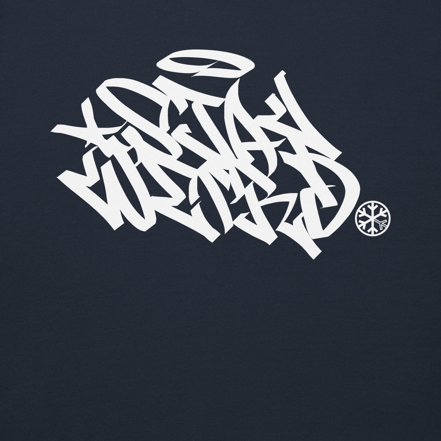 Navy-Stay Weird Graffiti Tag Sweatshirt from B.Different Clothing, graphic, graffiti-inspired streetwear