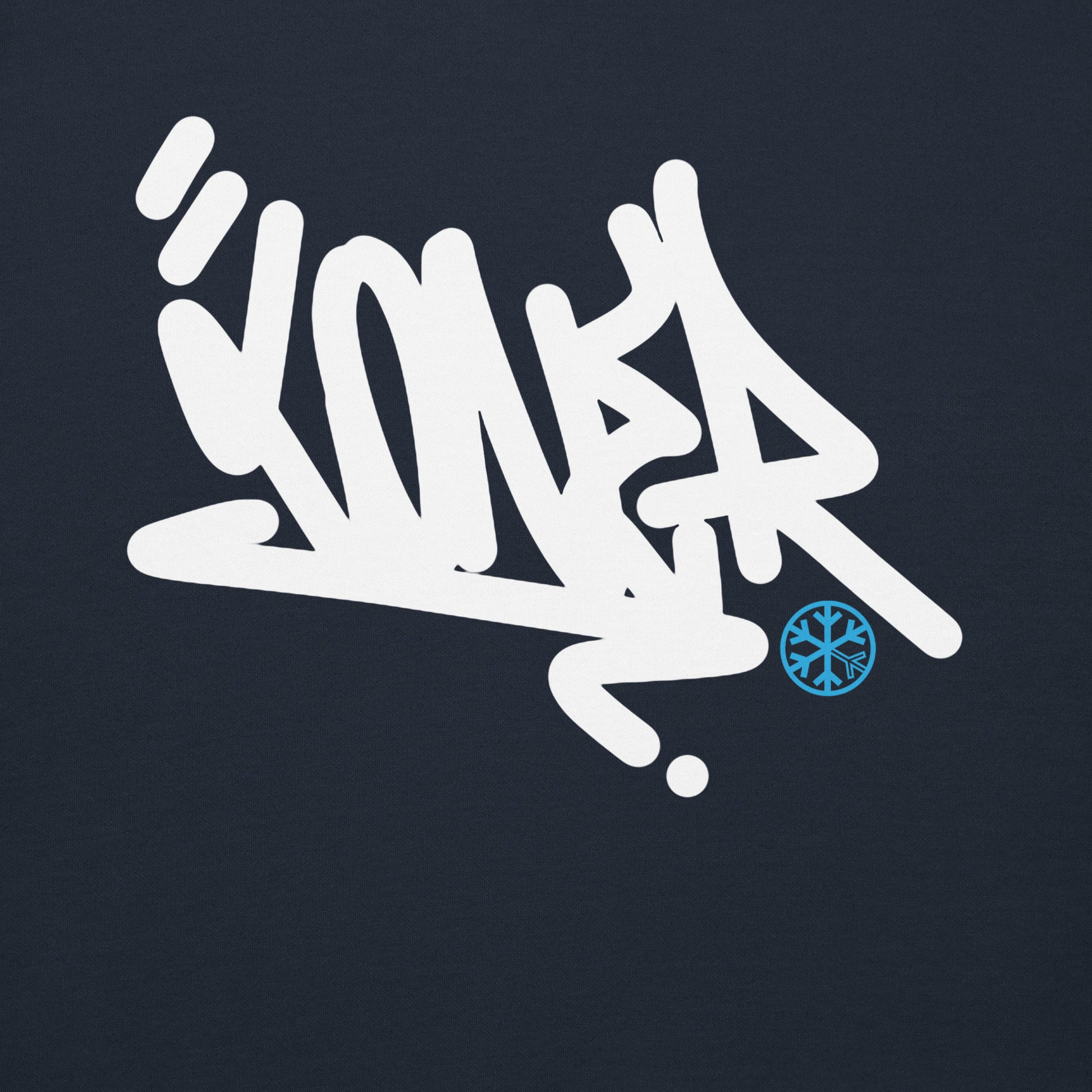 Navy-Loner Graffiti Tag Sweatshirt from B.Different Clothing, graphic, graffiti-inspired streetwear