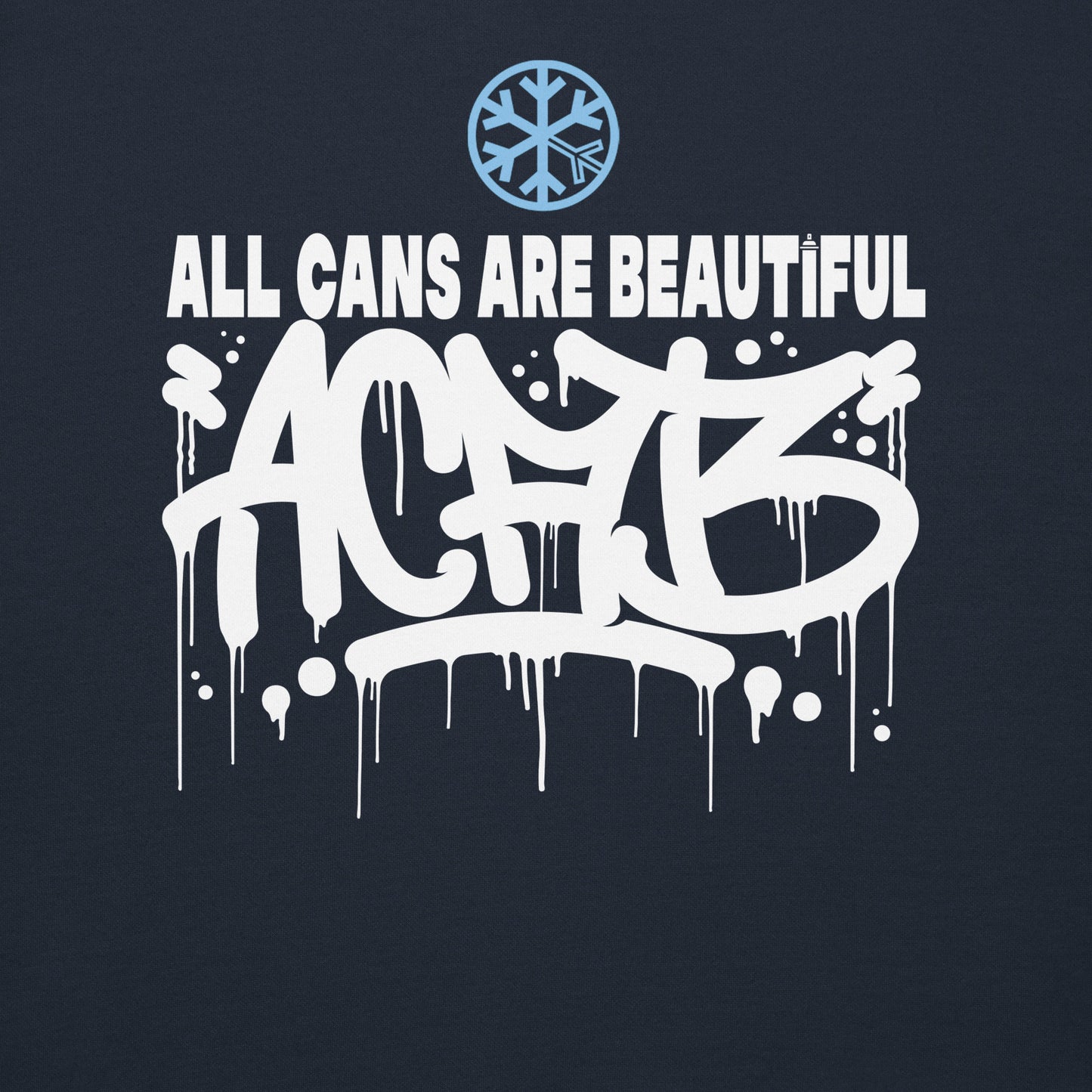 Navy-Acab Graffiti Tag Sweatshirt from B.Different Clothing, graphic, graffiti-inspired streetwear