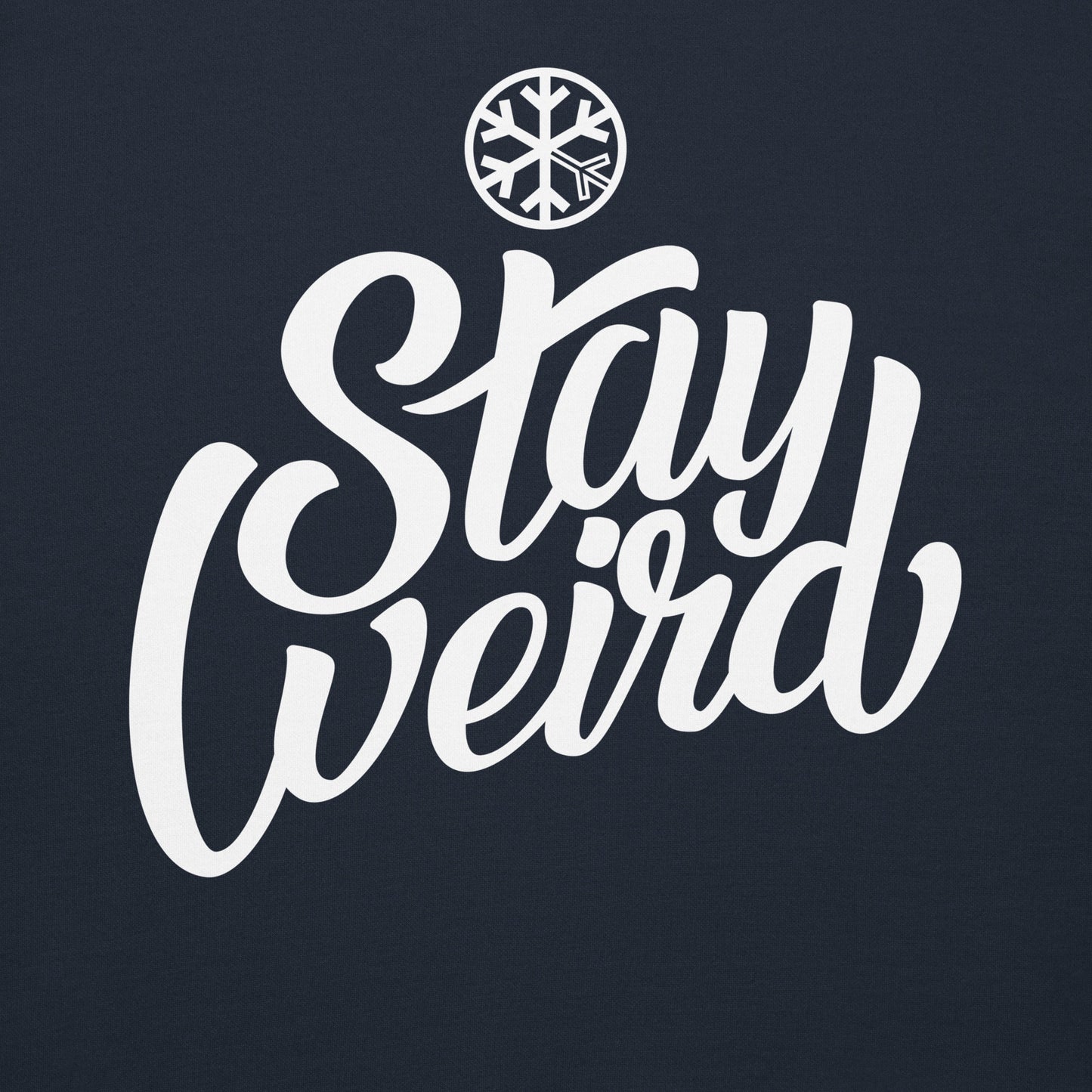 Navy-Stay Weird Sweatshirt from B.Different Clothing, graphic, graffiti-inspired streetwear