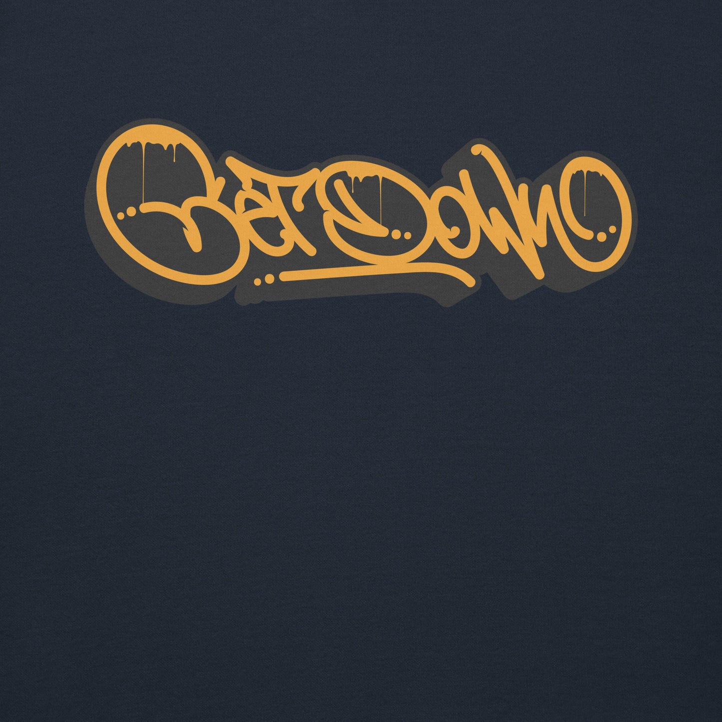 Navy-Get Down Graffiti Tag Sweatshirt from B.Different Clothing, graphic, graffiti-inspired streetwear