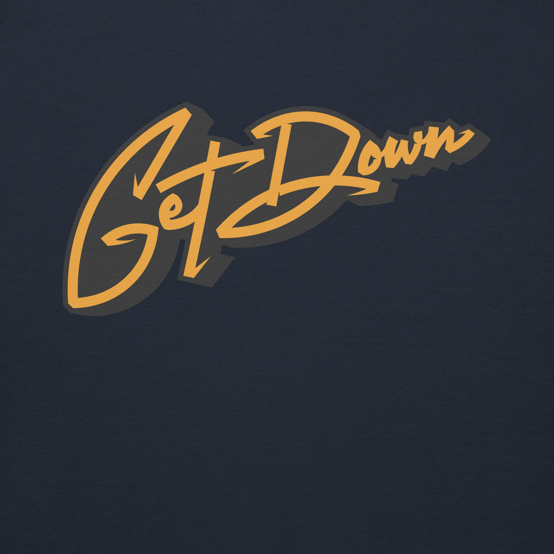 Navy-Get Down Graffiti Tag Sweatshirt from B.Different Clothing, graphic, graffiti-inspired streetwear