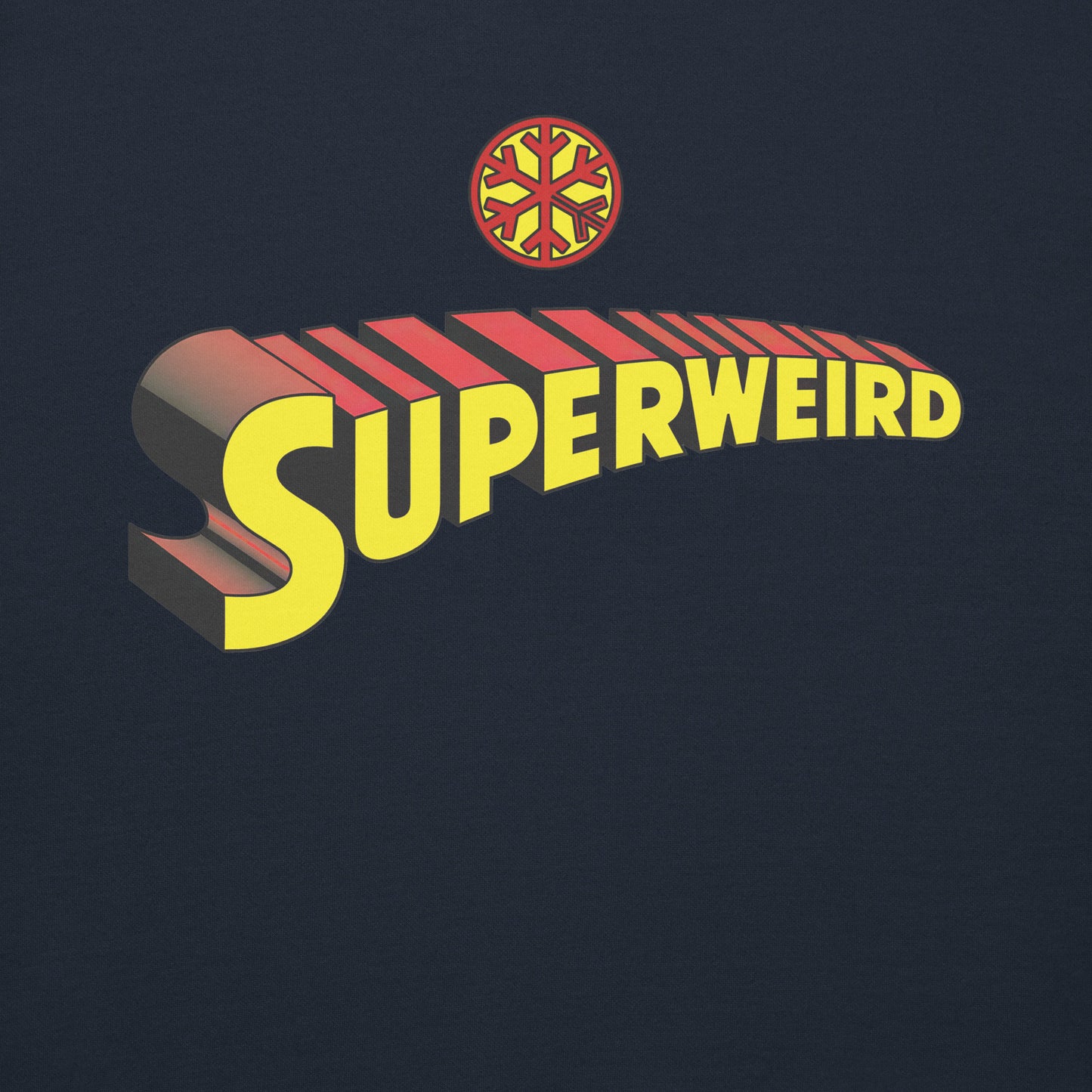 Navy-Superweird Sweatshirt from B.Different Clothing, graphic, graffiti-inspired streetwear