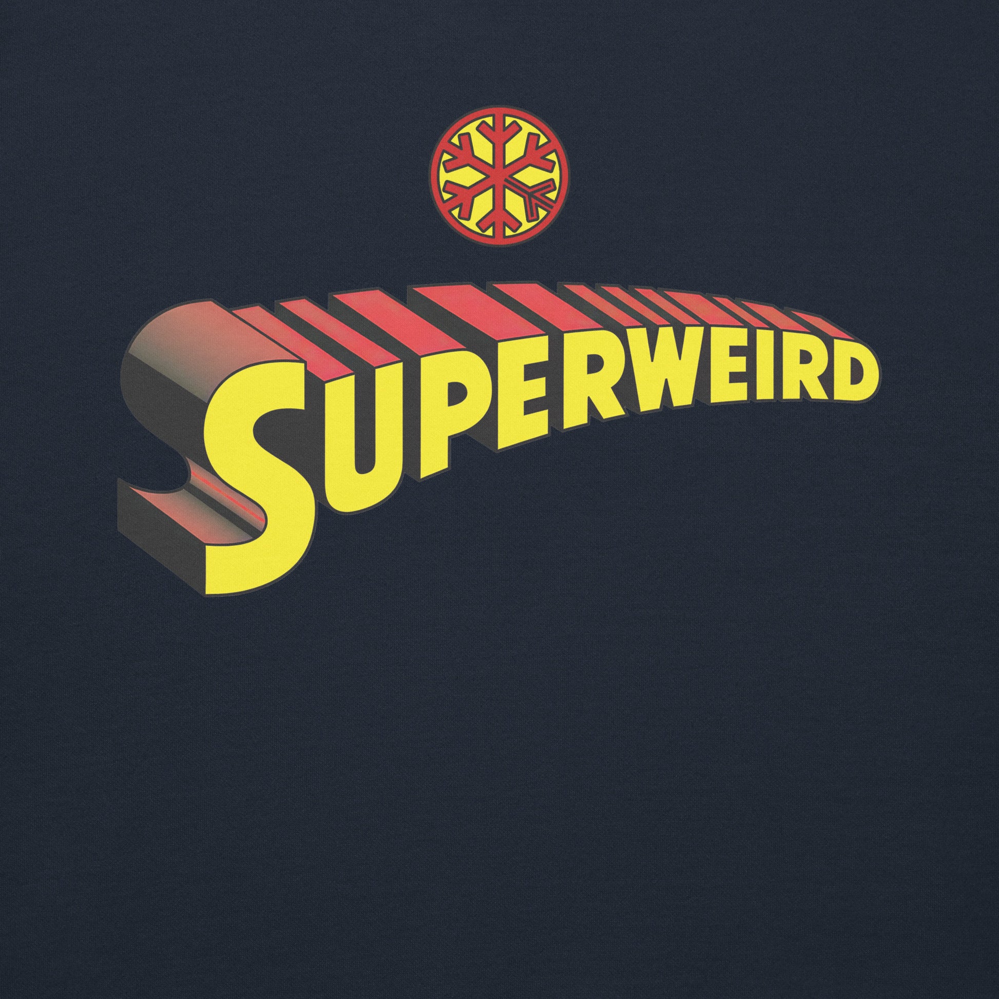 Navy-Superweird Sweatshirt from B.Different Clothing, graphic, graffiti-inspired streetwear