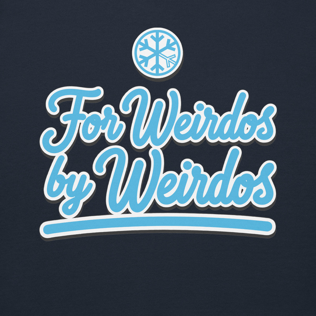 Navy Blazer-For Weirdos by Weirdos Sweatshirt from B.Different Clothing, front graphic, graffiti-inspired streetwear