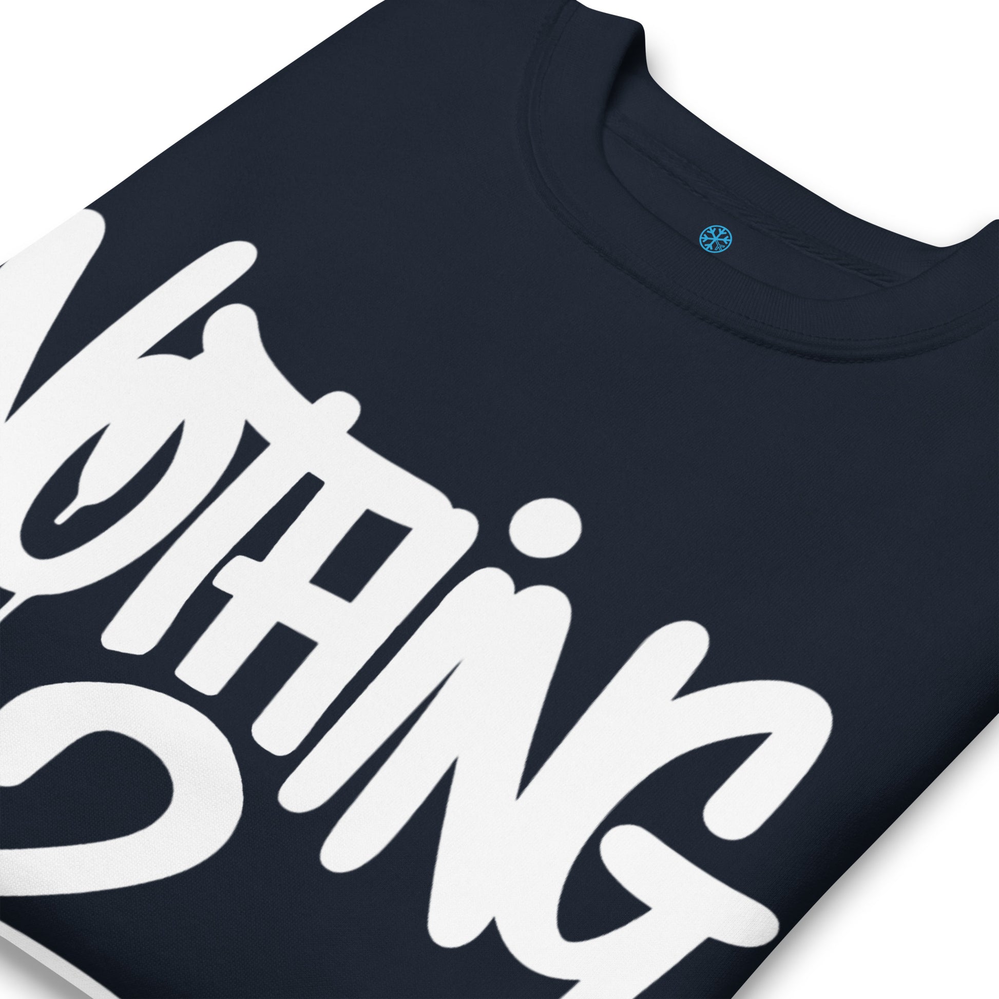 Navy-Nothing 2 Obey Graffiti Sweatshirt from B.Different Clothing, detail, graffiti-inspired streetwear