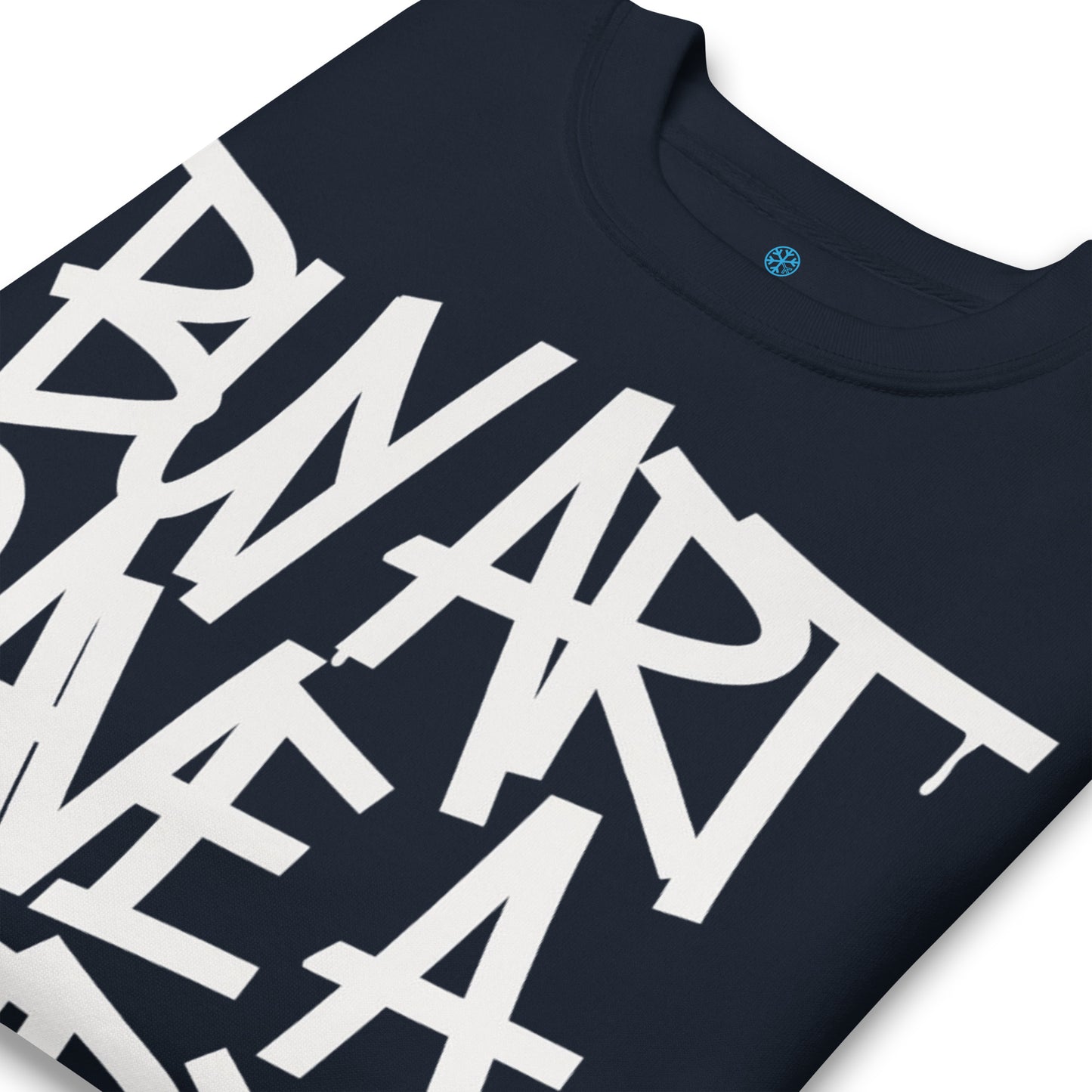Navy-Buy Art Save a Weird Person Graffiti Sweatshirt from B.Different Clothing, detail, graffiti-inspired streetwear