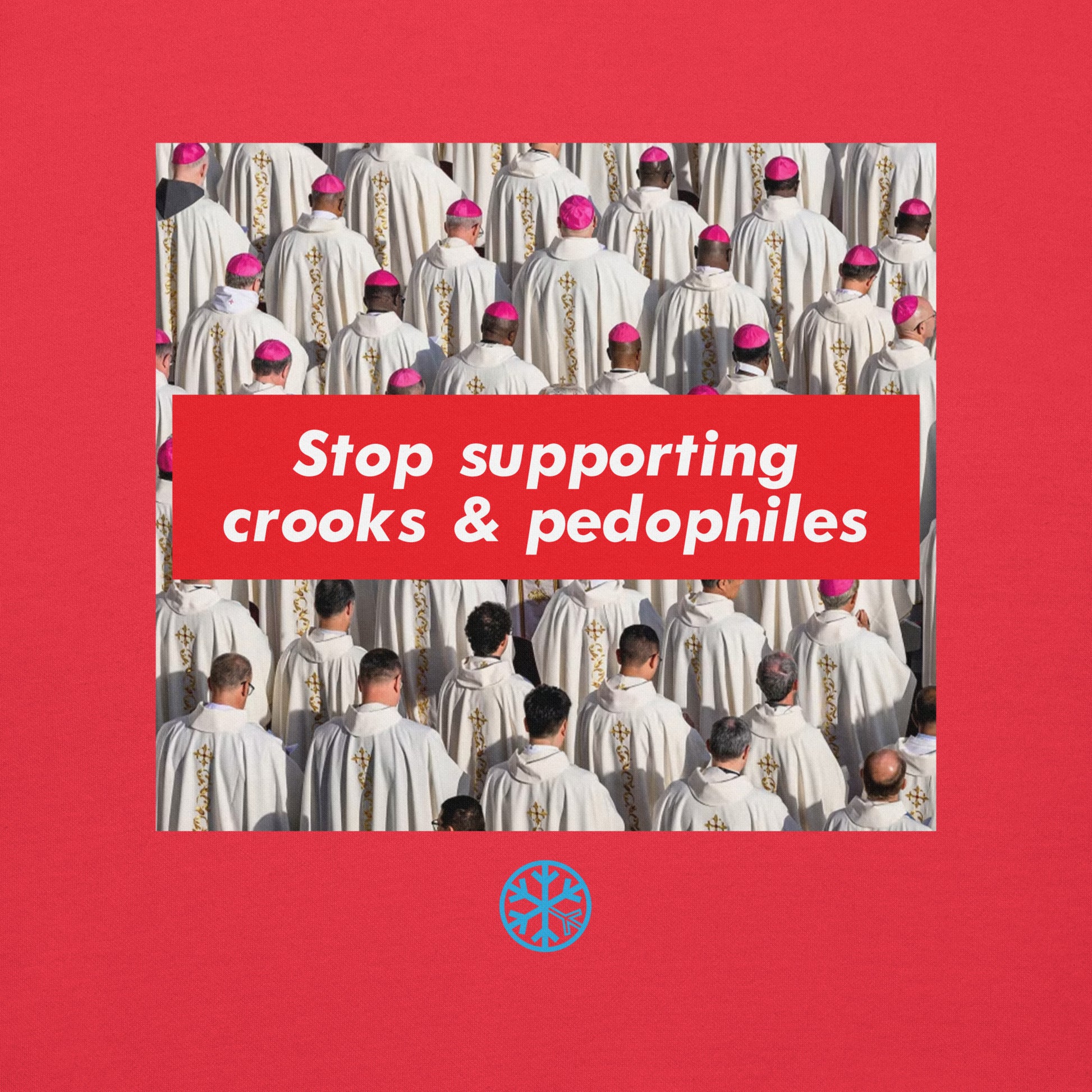 Red-Vatican Crooks Sweatshirt from B.Different Clothing, graphic, graffiti-inspired streetwear