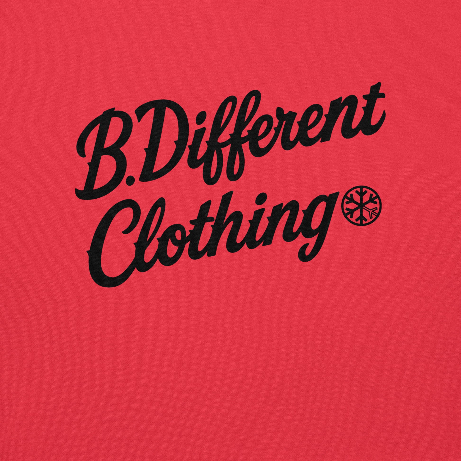 Red-The League Sweatshirt from B.Different Clothing, graphic, graffiti-inspired streetwear