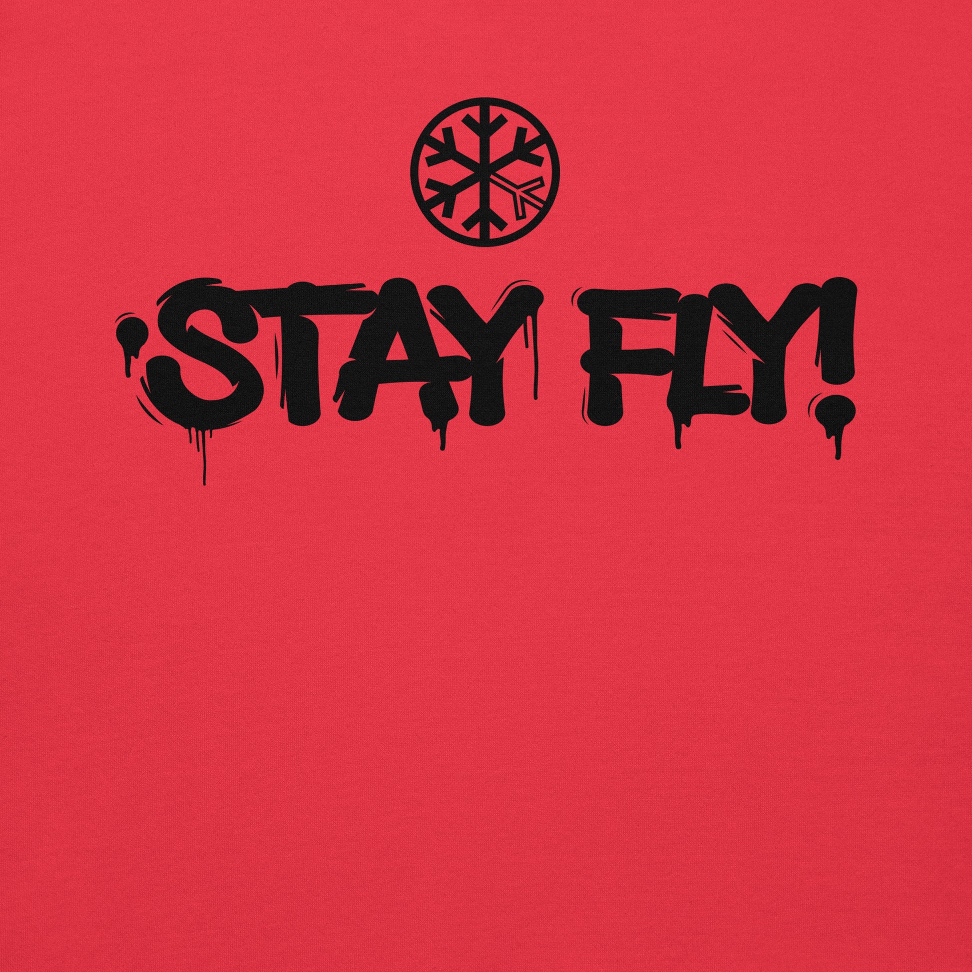 Red-Stay Fly Graffiti Tag Sweatshirt from B.Different Clothing, graphic, graffiti-inspired streetwear
