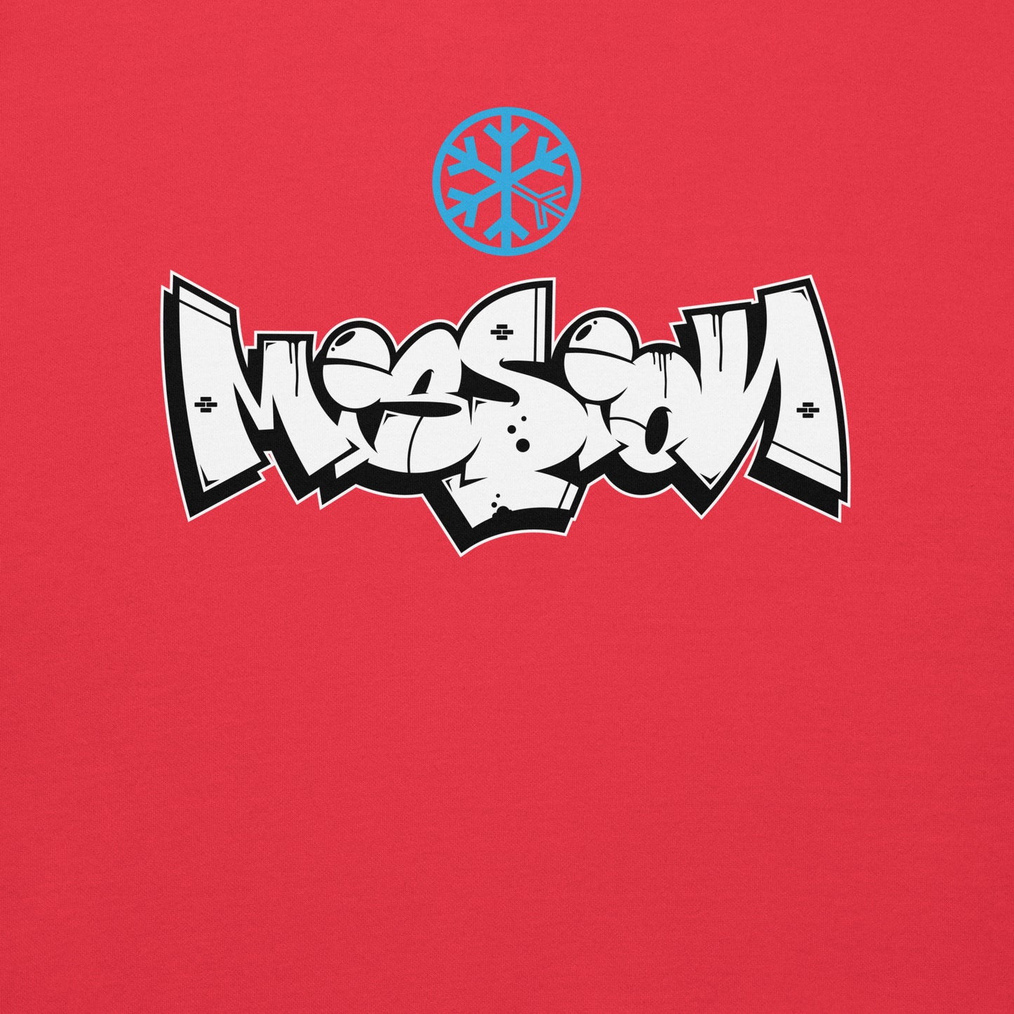Red-Mission Graffiti Piece Sweatshirt from B.Different Clothing, graphic, graffiti-inspired streetwear