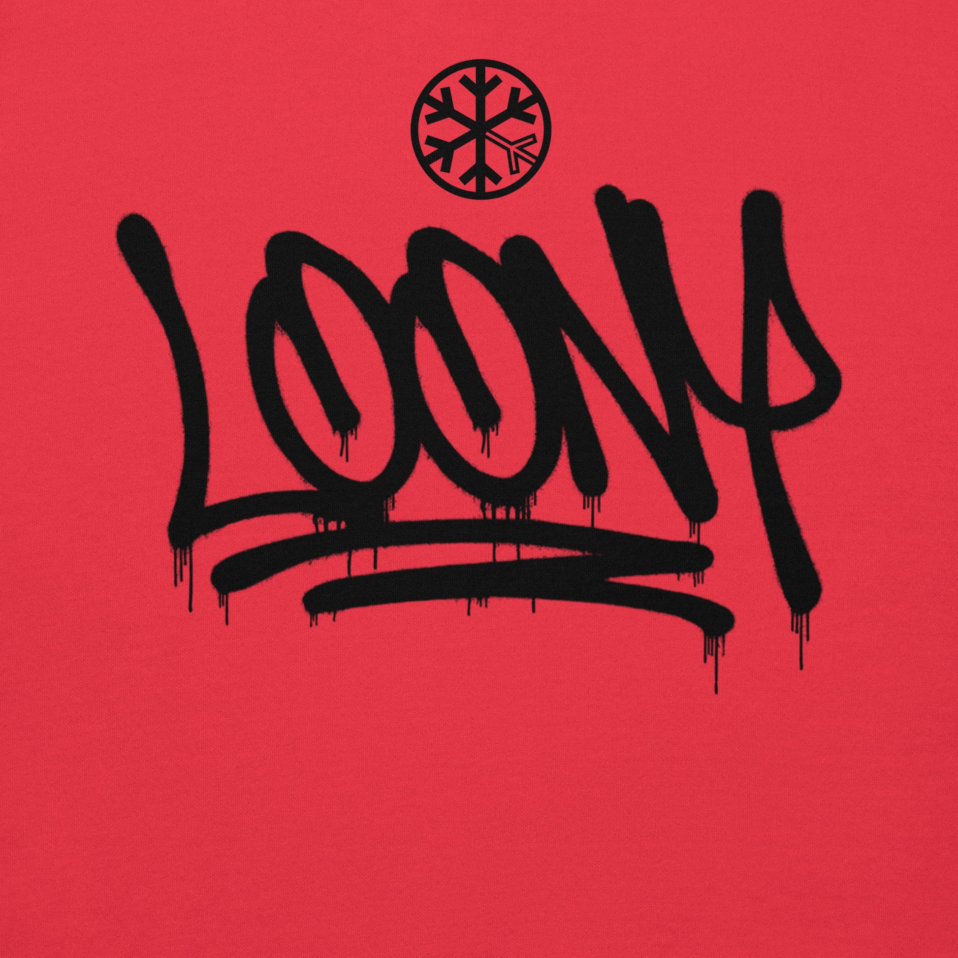 Red-Loony Graffiti Tag Sweatshirt from B.Different Clothing, graphic, graffiti-inspired streetwear