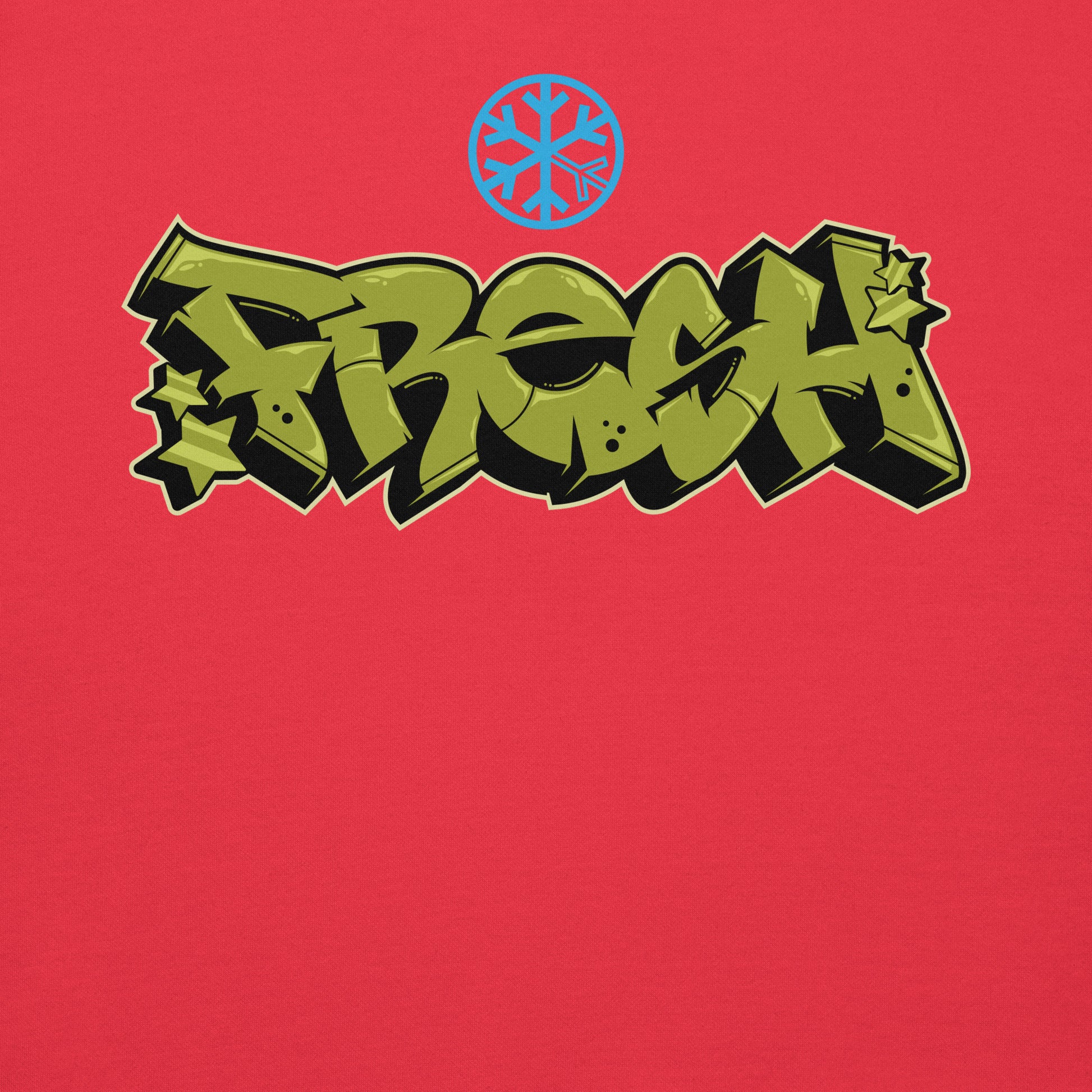 Red-Fresh Graffiti Piece Sweatshirt from B.Different Clothing, graphic, graffiti-inspired streetwear