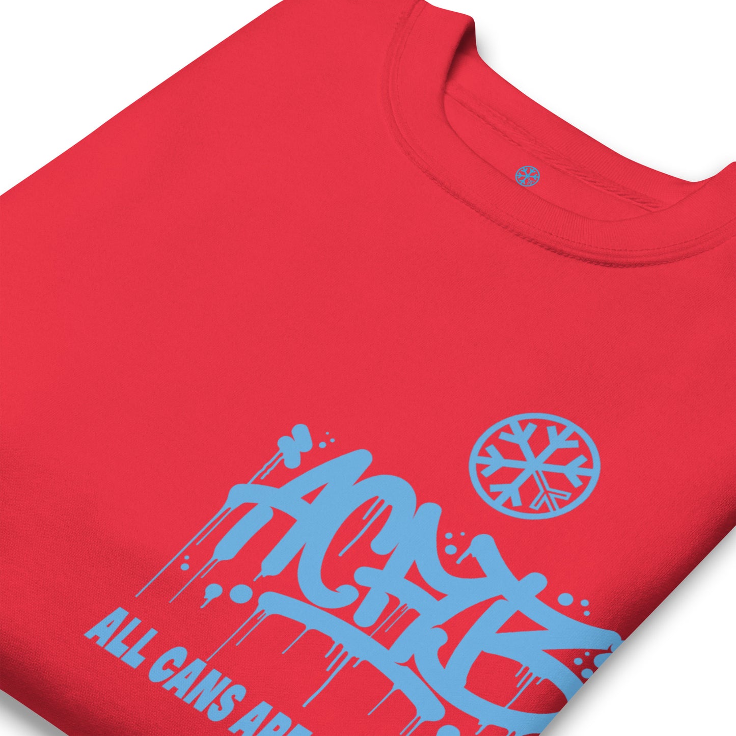 Red-ACAB Graffiti Character Sweatshirt from B.Different Clothing, detail, graffiti-inspired streetwear