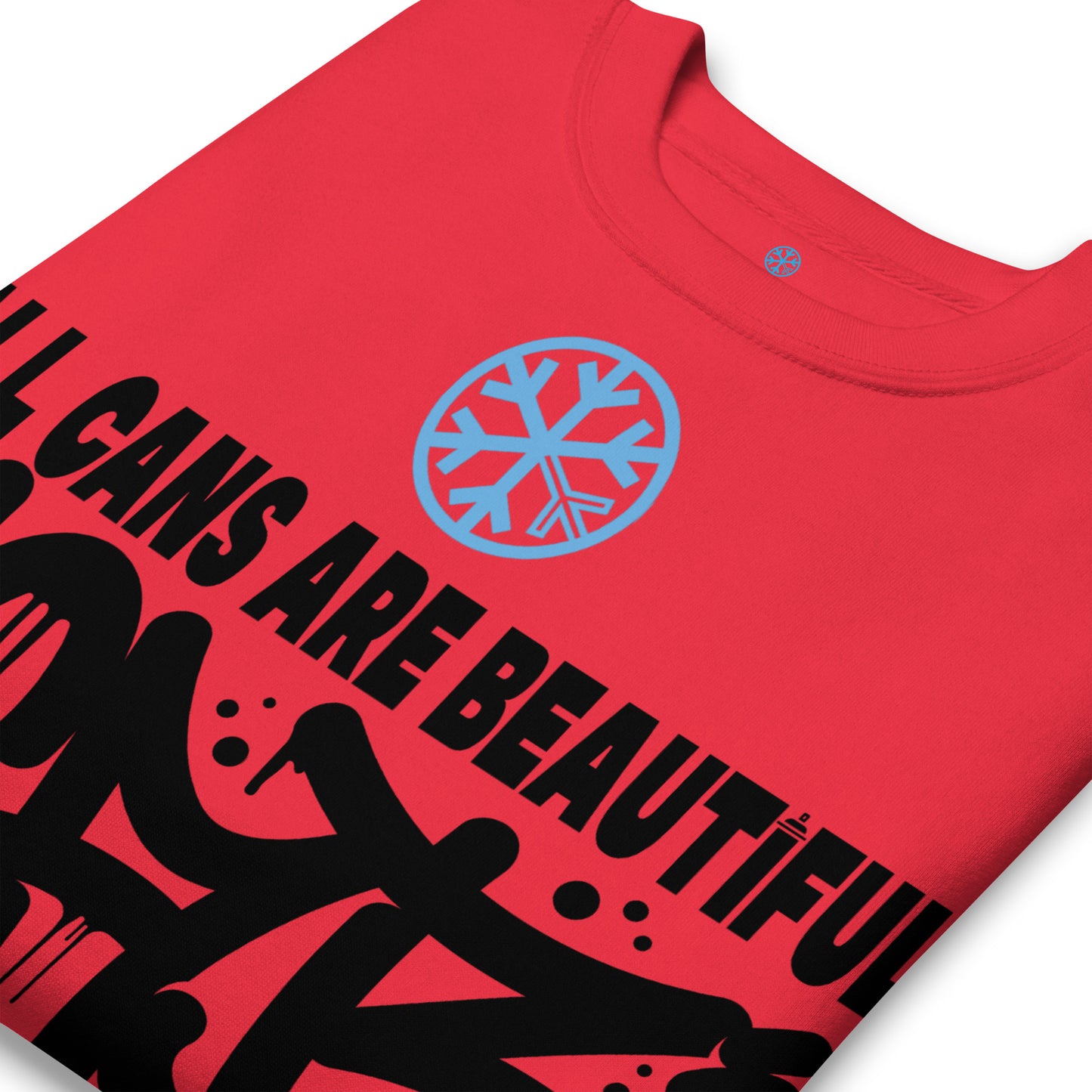 Red-Acab Graffiti Tag Sweatshirt from B.Different Clothing, detail, graffiti-inspired streetwear