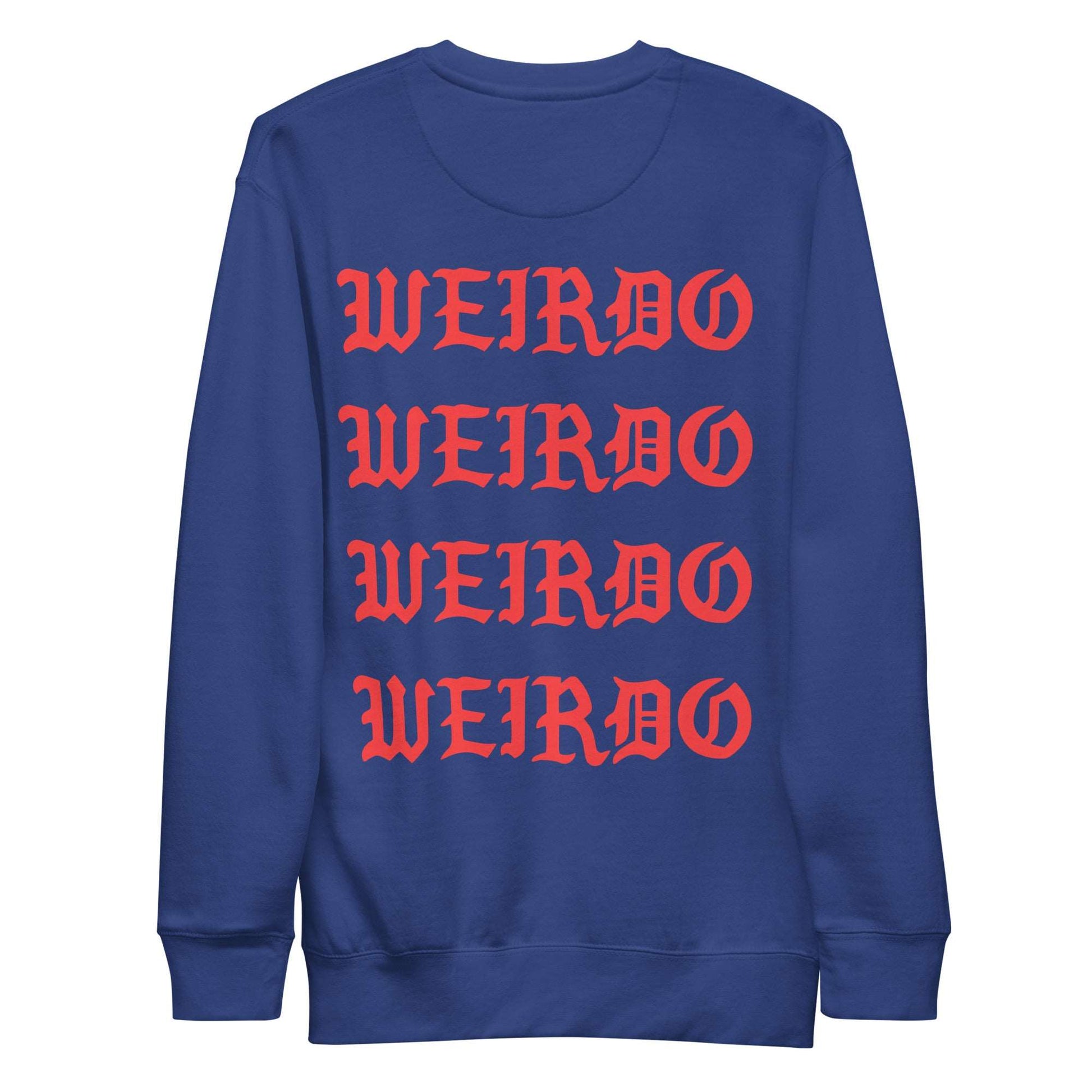 I feel like a weirdo sweatshirt blue B.Different Clothing graffiti street art inspired streetwear brand