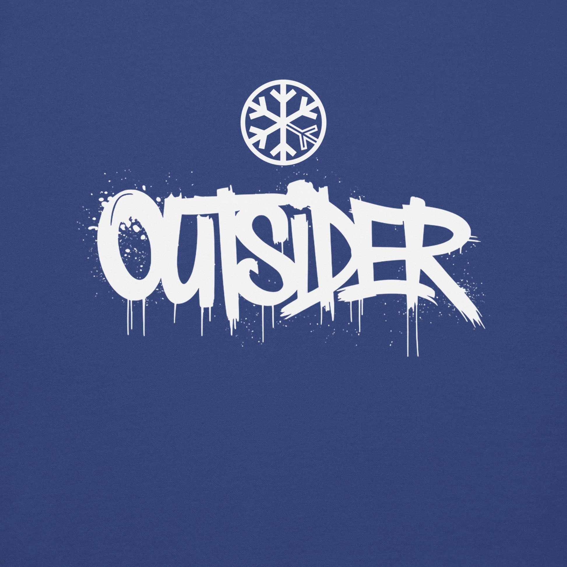 Blue-Outsider Graffiti Tag Sweatshirt from B.Different Clothing, graphic, graffiti-inspired streetwear