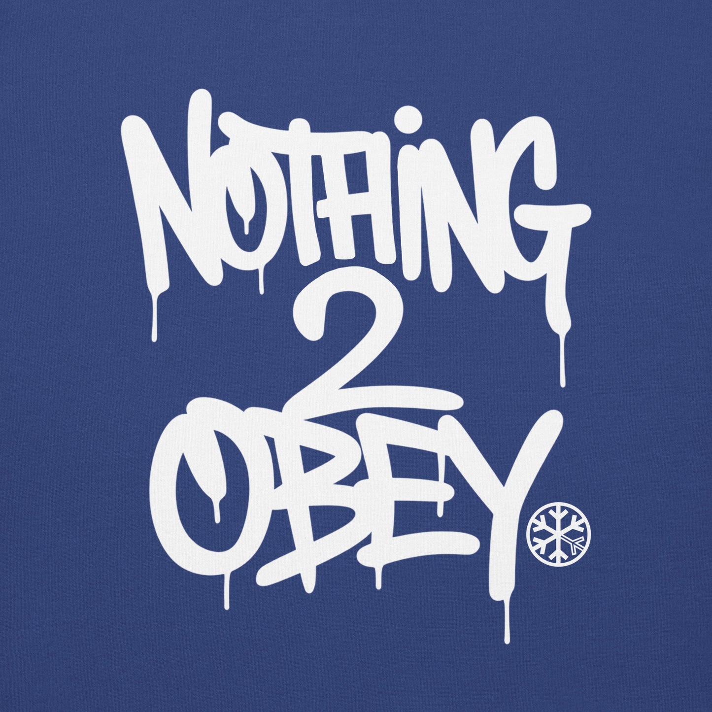 Blue-Nothing 2 Obey Graffiti Sweatshirt from B.Different Clothing, graphic, graffiti-inspired streetwear