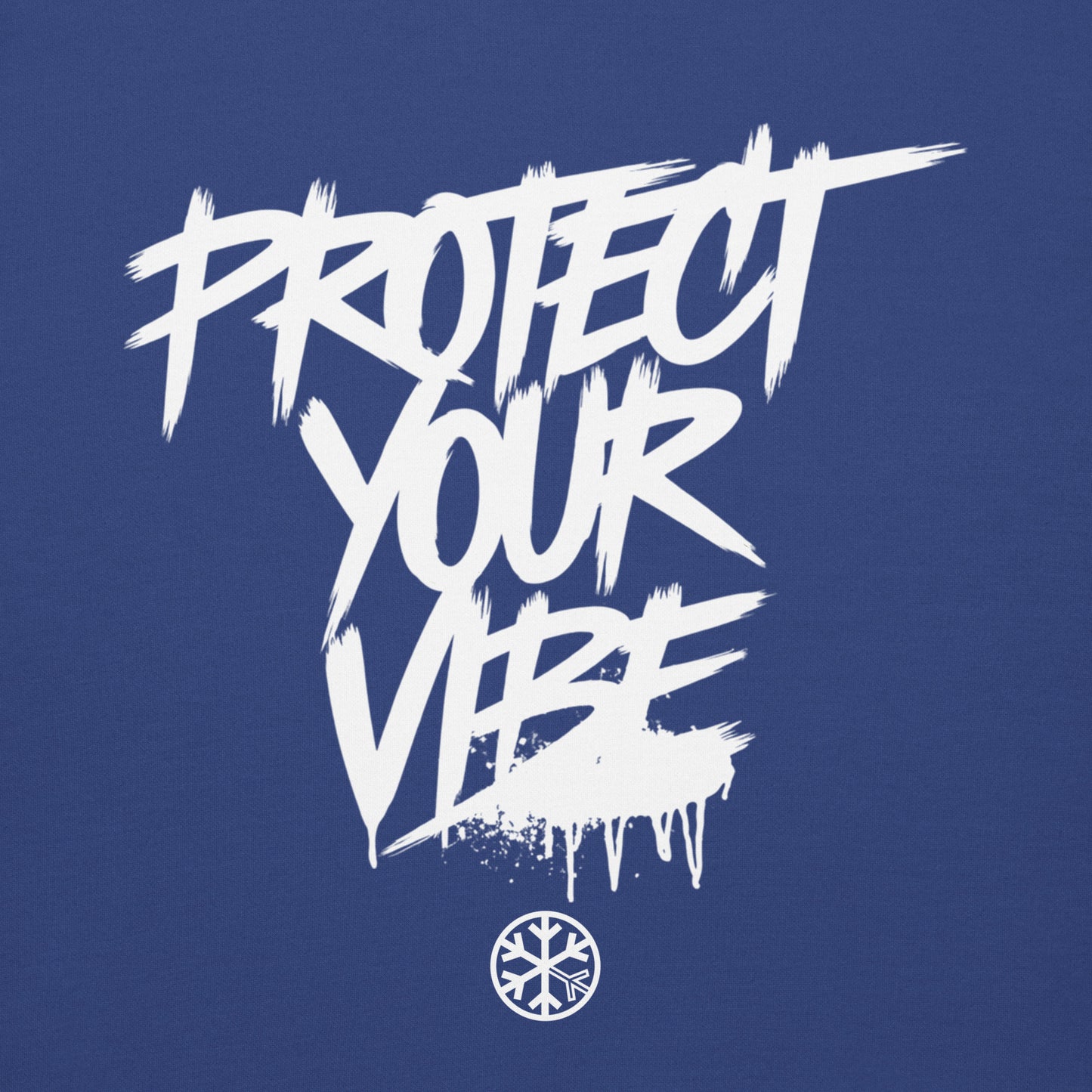 Blue-Protect Your Vibe Graffiti Tag Sweatshirt from B.Different Clothing, graphic, graffiti-inspired streetwear