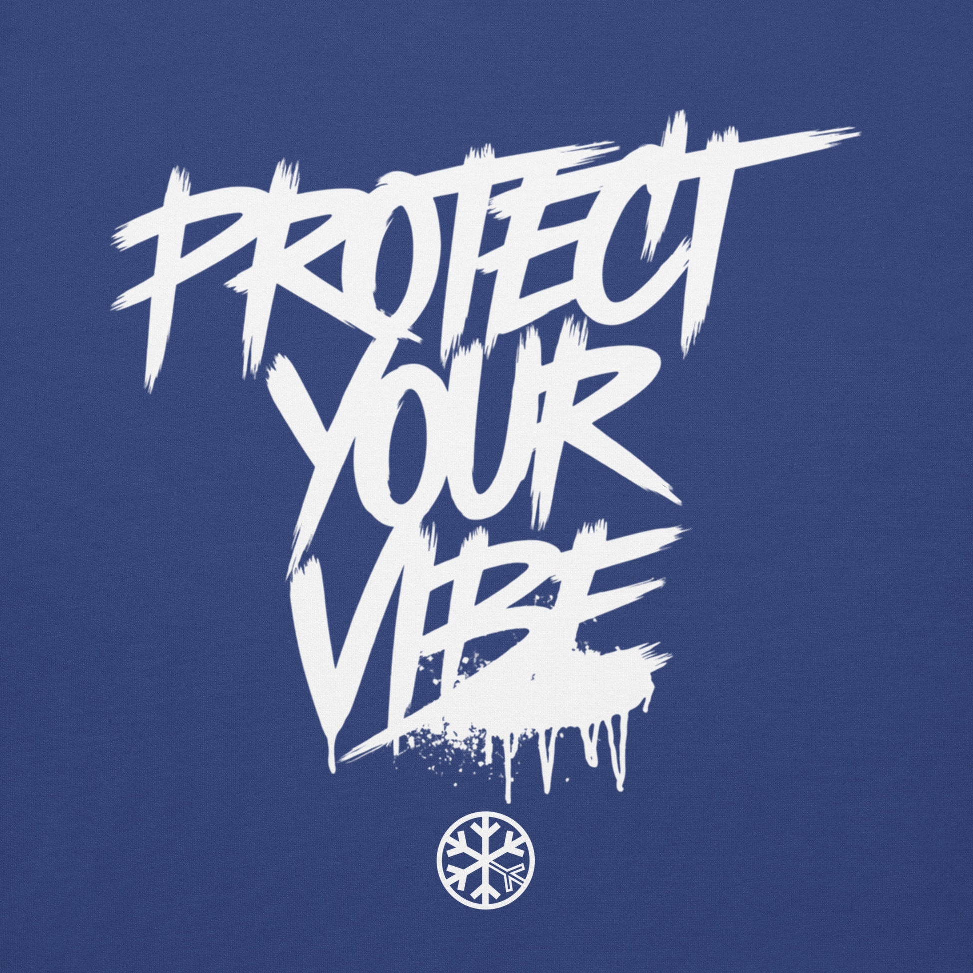 Blue-Protect Your Vibe Graffiti Tag Sweatshirt from B.Different Clothing, graphic, graffiti-inspired streetwear