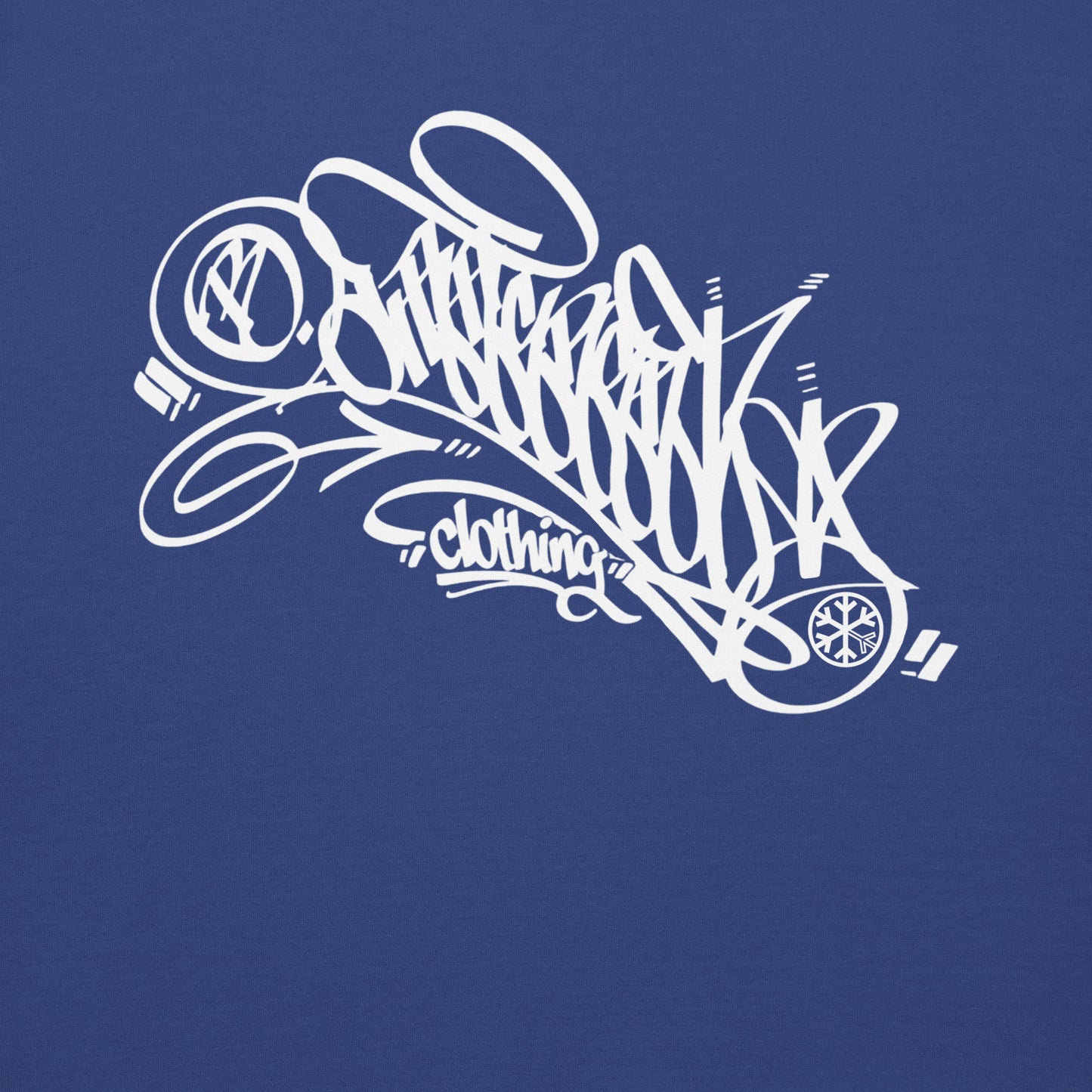 Blue-B.Different Clothing Graffiti Tag Sweatshirt from B.Different Clothing, graphic, graffiti-inspired streetwear