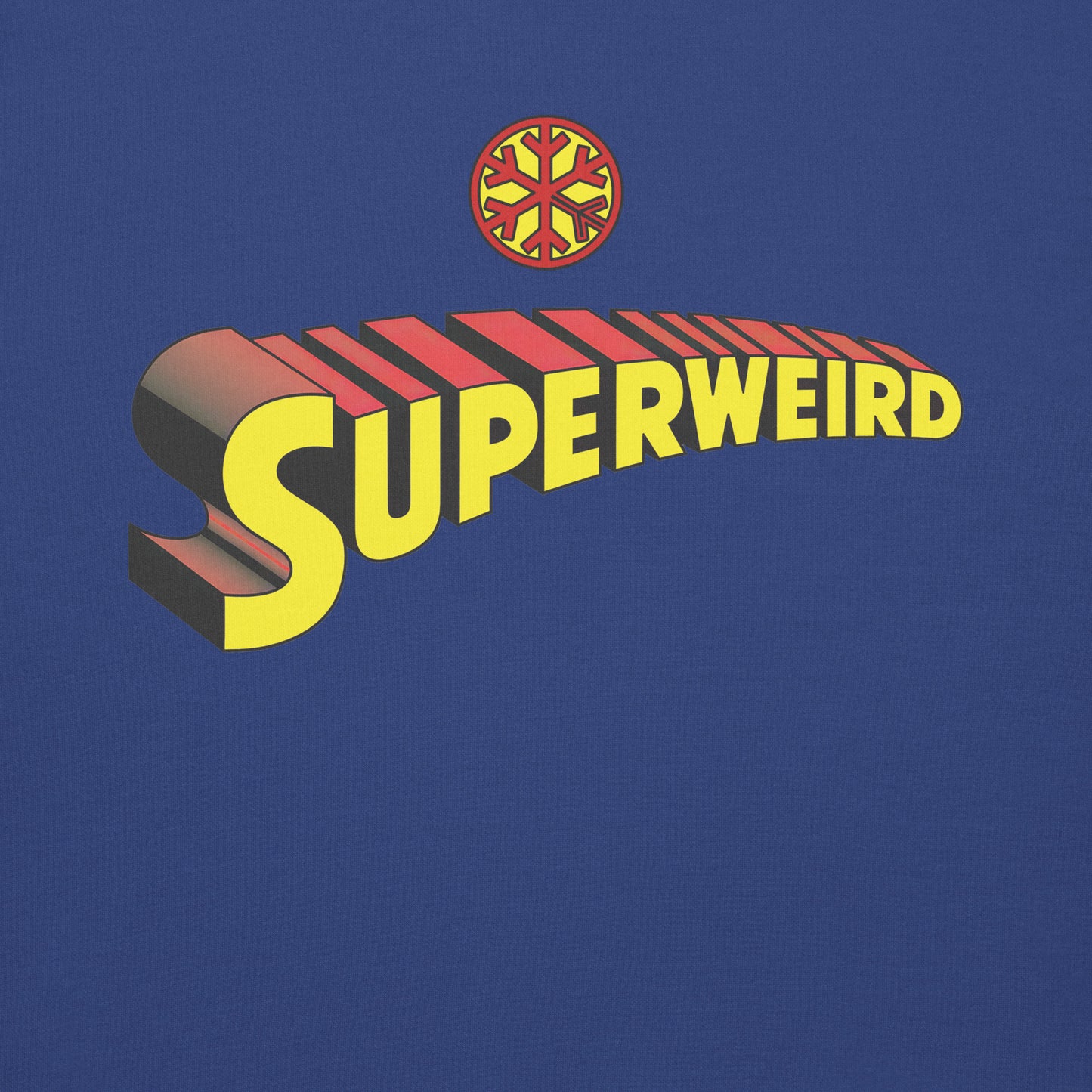 Blue-Superweird Sweatshirt from B.Different Clothing, graphic, graffiti-inspired streetwear