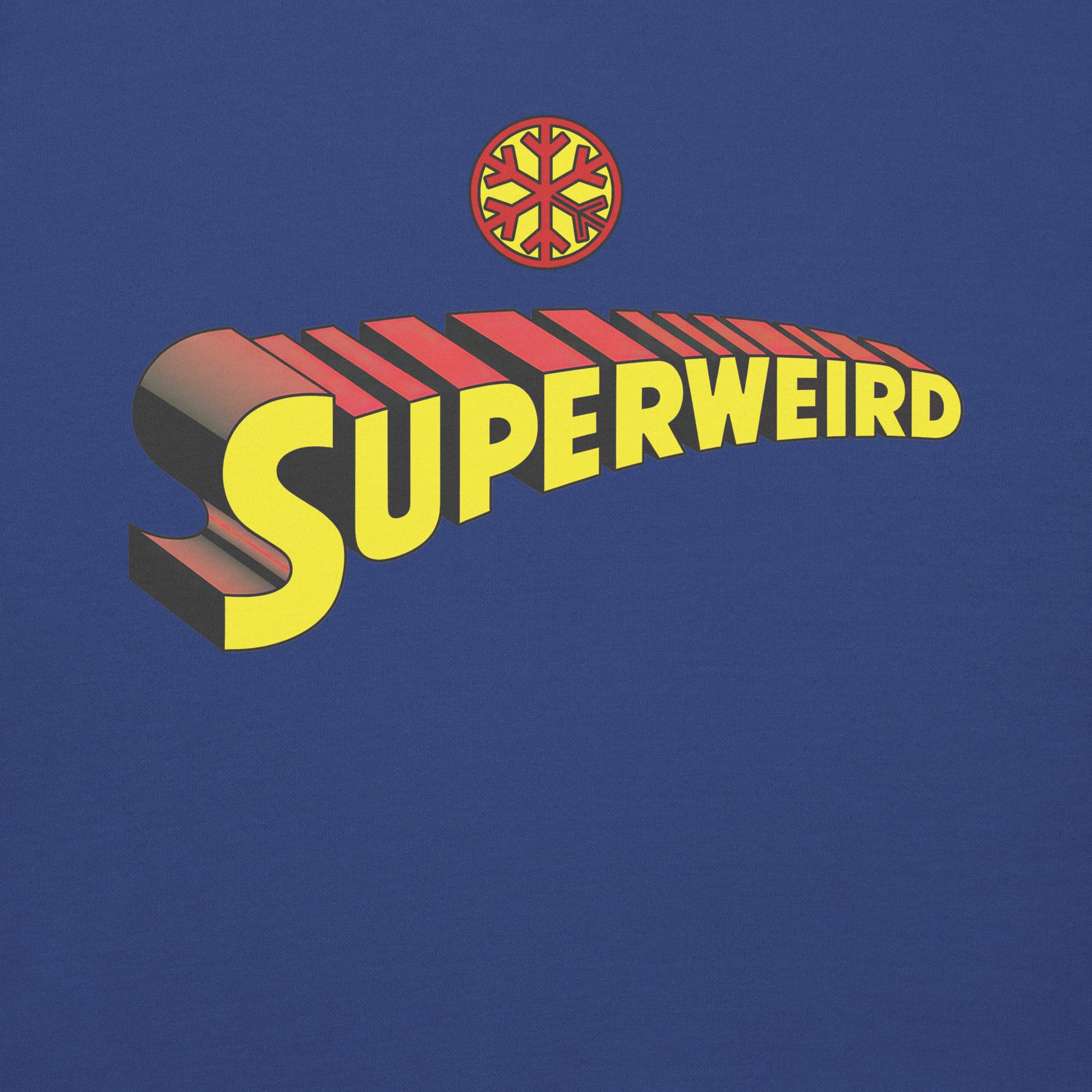 Blue-Superweird Sweatshirt from B.Different Clothing, graphic, graffiti-inspired streetwear