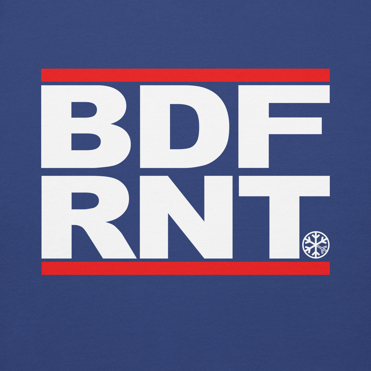 Team Royal-BDFRNT OG Logo Sweatshirt from B.Different Clothing, front graphic, graffiti-inspired streetwear