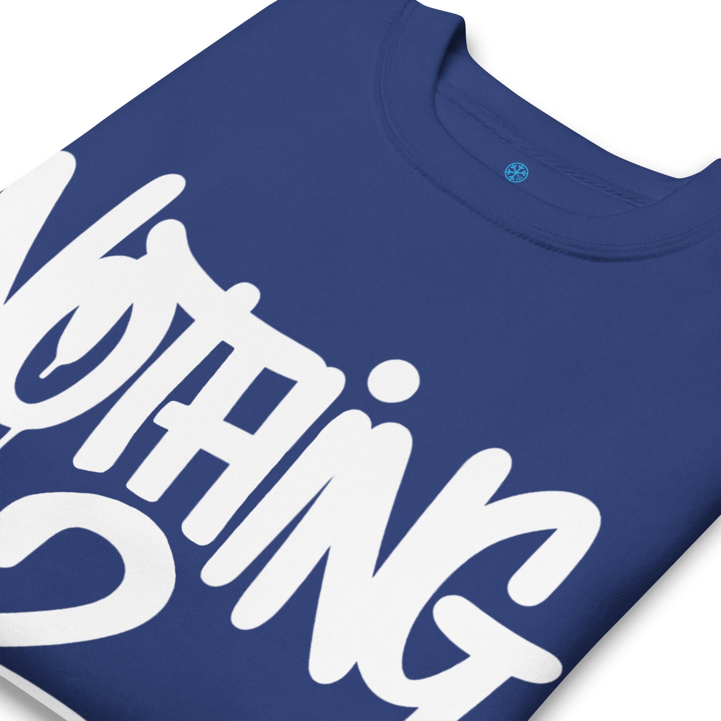 Blue-Nothing 2 Obey Graffiti Sweatshirt from B.Different Clothing, detail, graffiti-inspired streetwear