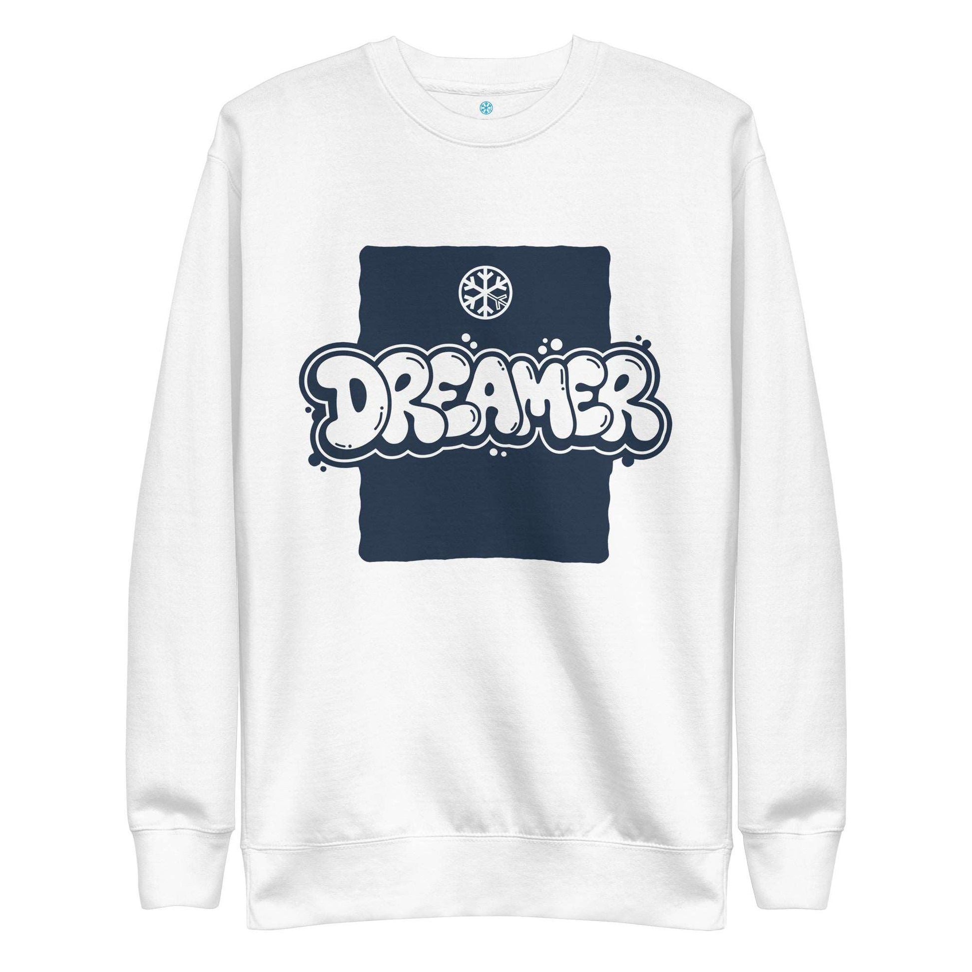 Dreamer Graffiti Throw-up Sweatshirt white by B.Different Clothing graffiti street art inspired independent streetwear brand.