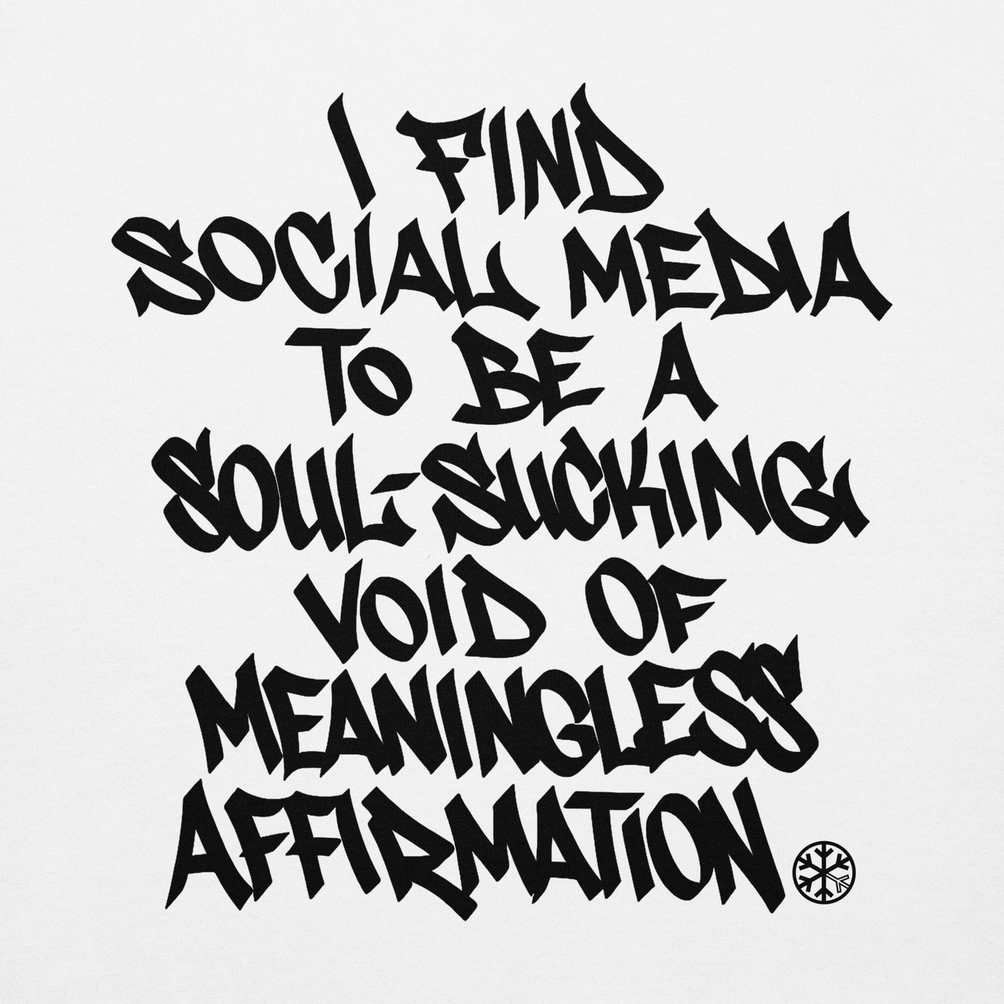 White-Social Media Graffiti Tag Sweatshirt from B.Different Clothing, graphic, graffiti-inspired streetwear