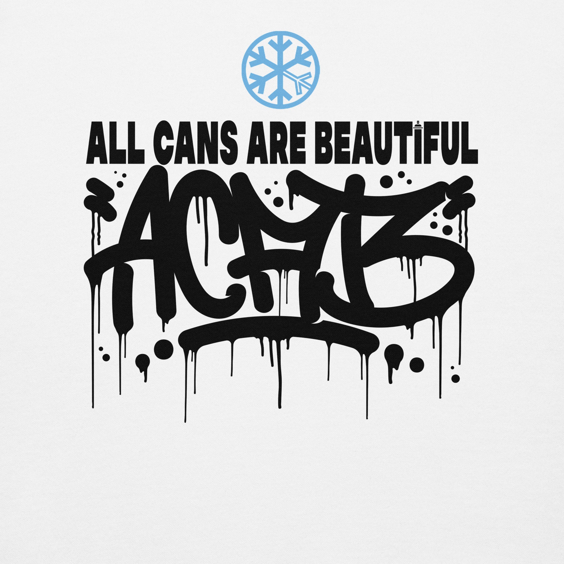 White-Acab Graffiti Tag Sweatshirt from B.Different Clothing, graphic, graffiti-inspired streetwear