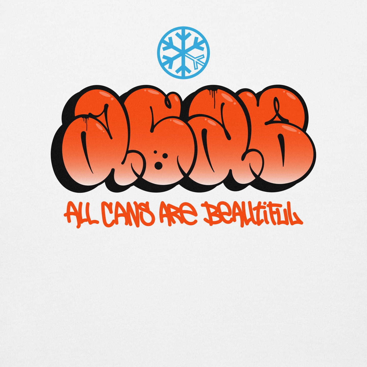 White-ACAB Graffiti Throw-up Sweatshirt from B.Different Clothing, graphic, graffiti-inspired streetwear
