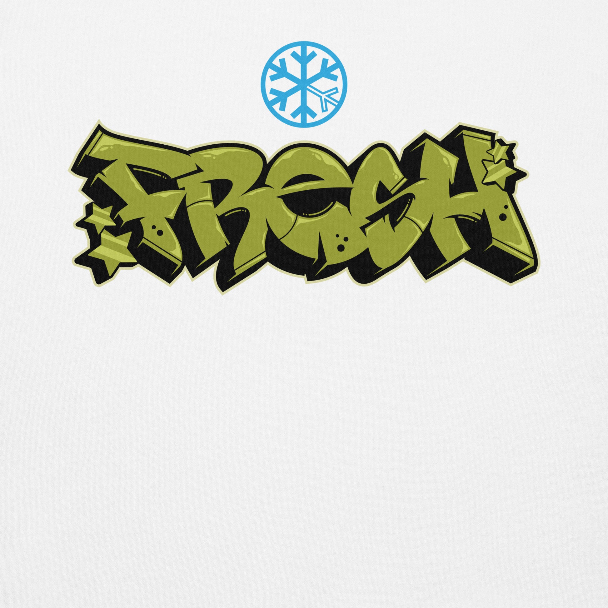 White-Fresh Graffiti Piece Sweatshirt from B.Different Clothing, graphic, graffiti-inspired streetwear