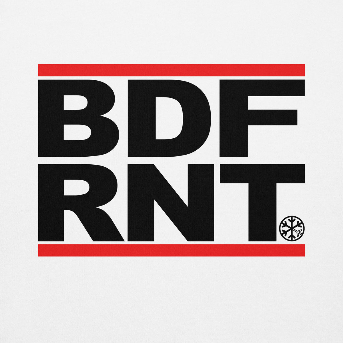 White-BDFRNT OG Logo Sweatshirt from B.Different Clothing, front graphic, graffiti-inspired streetwear