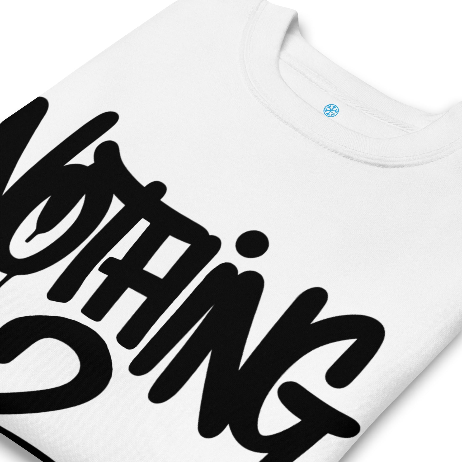White-Nothing 2 Obey Graffiti Sweatshirt from B.Different Clothing, detail, graffiti-inspired streetwear