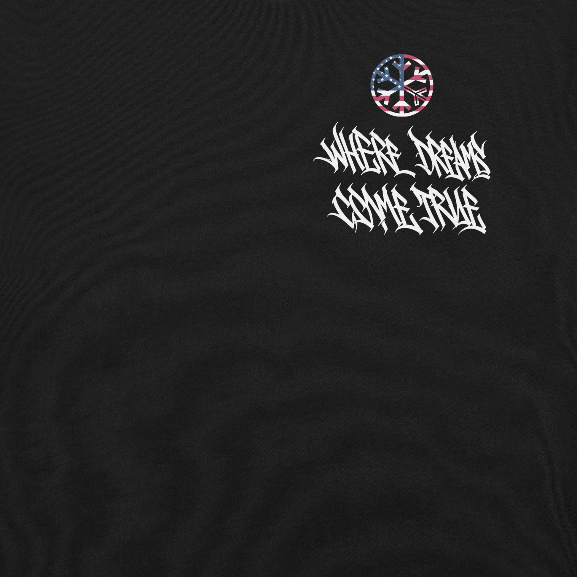 Black-Flag Graffiti Hoodie from B.Different Clothing, front graphic, graffiti-inspired streetwear, oversized heavyweight