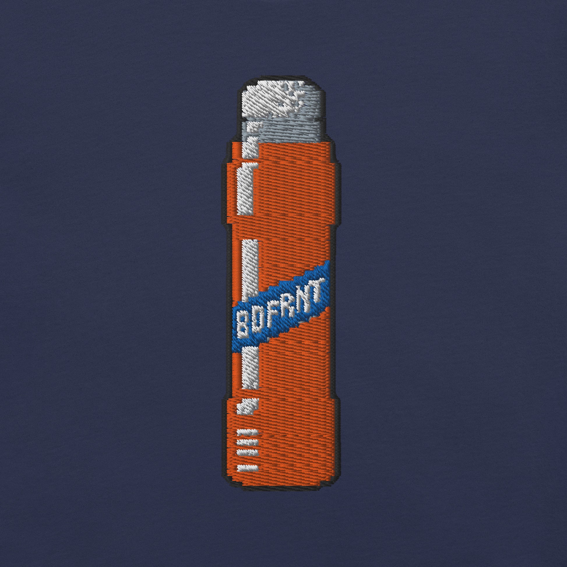 Navy-Pixel Marker Graffiti Sweatshirt from B.Different Clothing, graphic, graffiti-inspired streetwear, oversized heavyweight