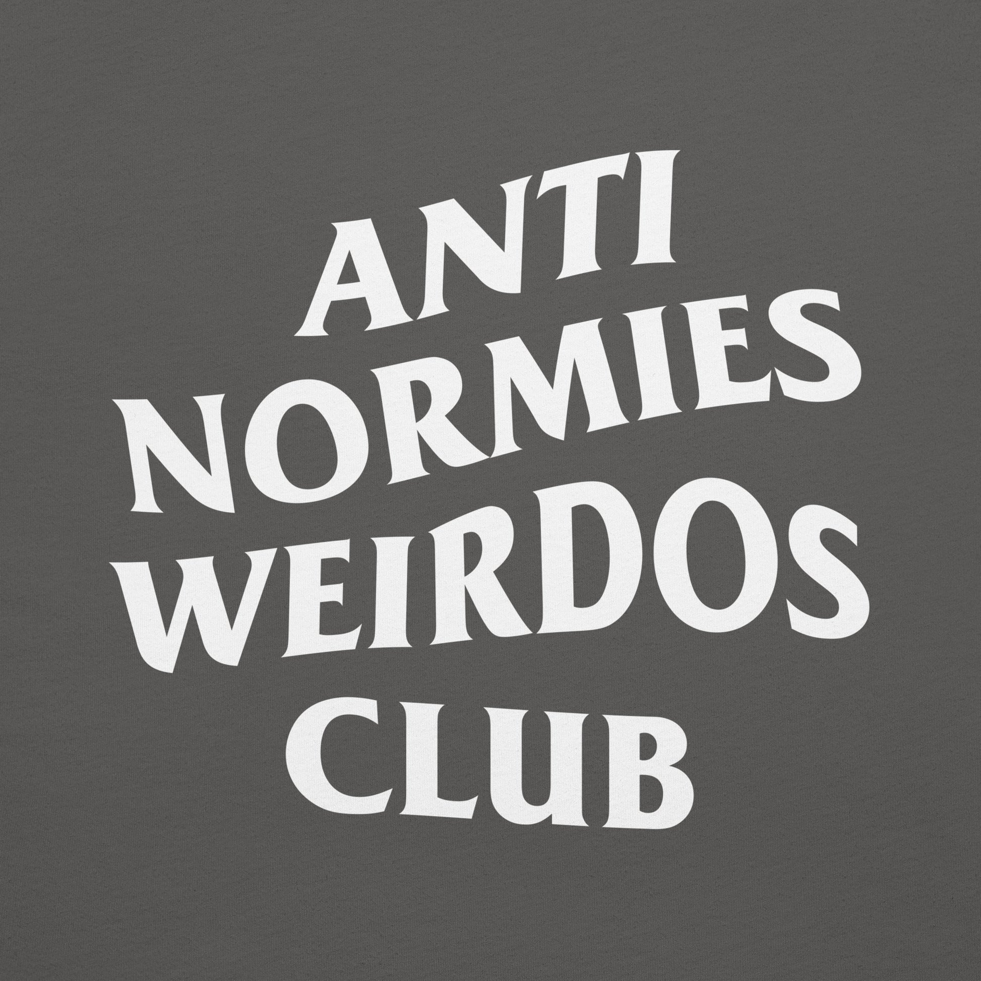 Gray-Anti Normies Weirdos Club Tee from B.Different Clothing, graphic, graffiti-inspired streetwear t-shirt