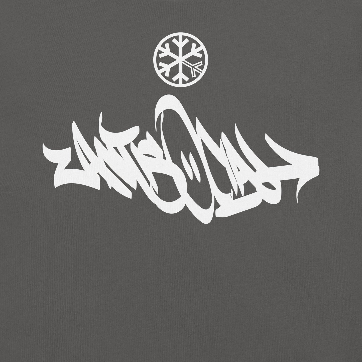 Gray-Antisocial Graffiti Tag Tee from B.Different Clothing, graphic, graffiti-inspired streetwear t-shirt