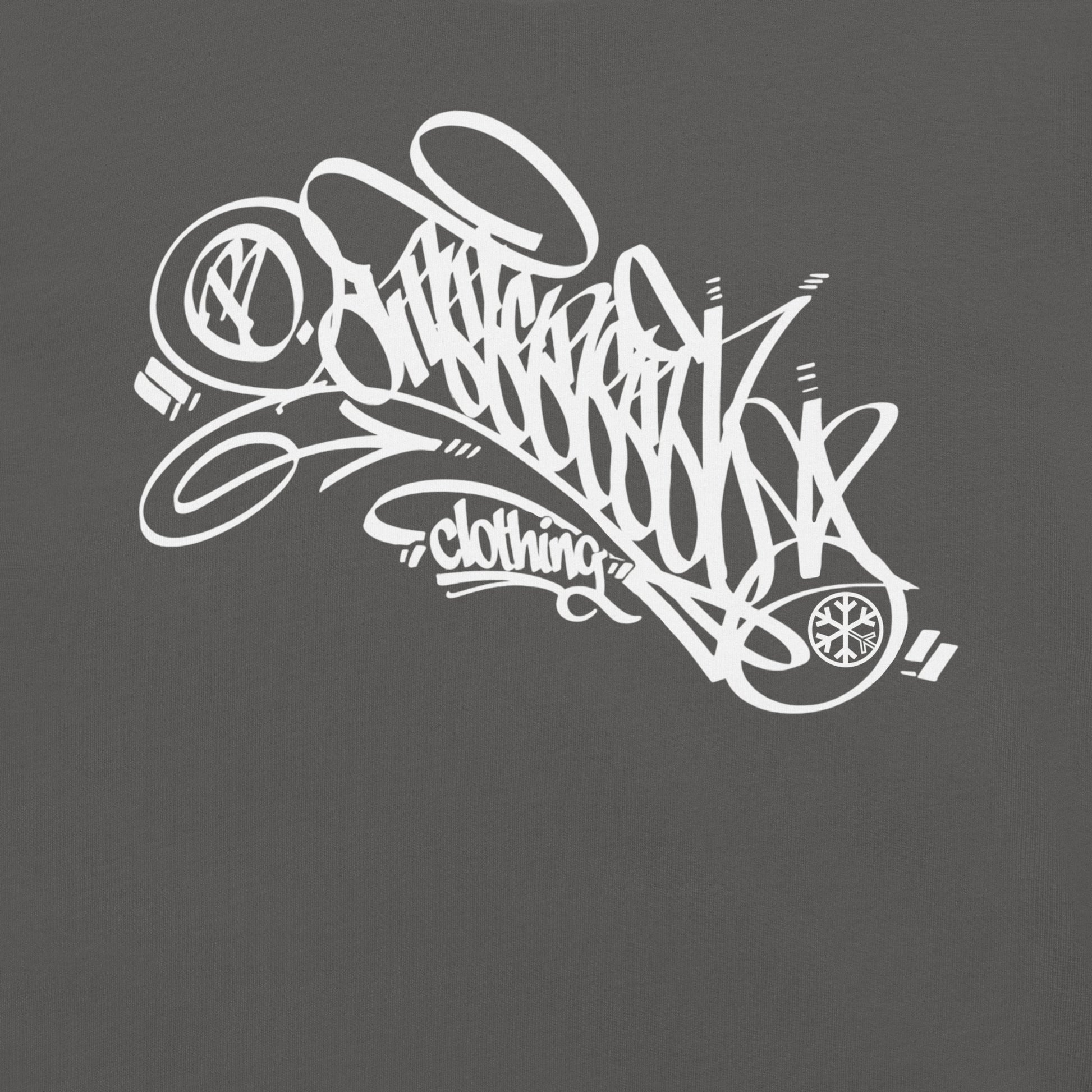 Gray-B.Different Clothing Graffiti Tag Tee from B.Different Clothing, graphic, graffiti-inspired streetwear t-shirt