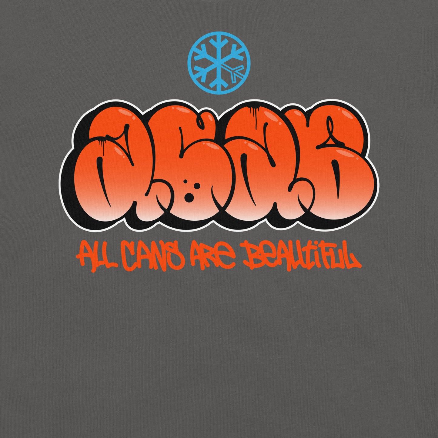 Gray-ACAB Graffiti Throw-up Tee from B.Different Clothing, graphic, graffiti-inspired streetwear t-shirt