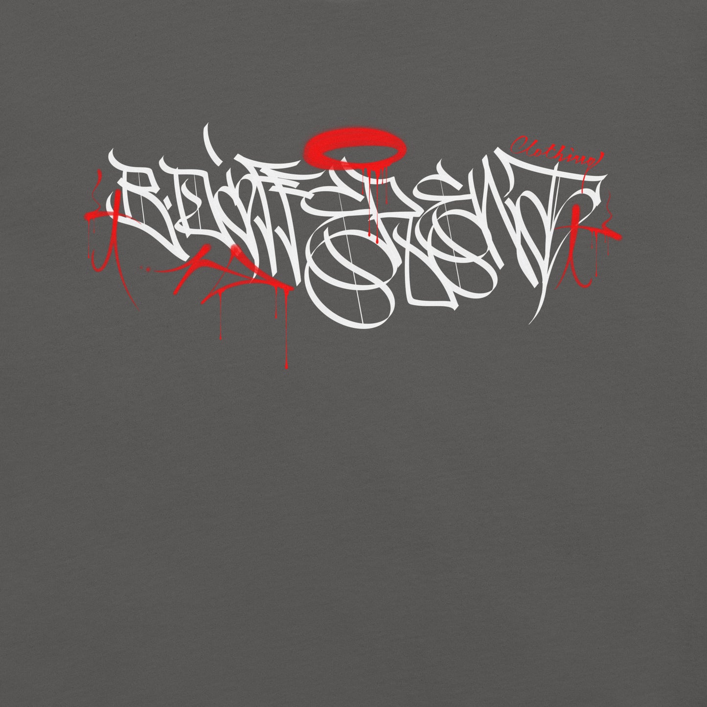 Gray-Caos One Collab Graffiti Tee from B.Different Clothing, graphic, graffiti-inspired streetwear t-shirt