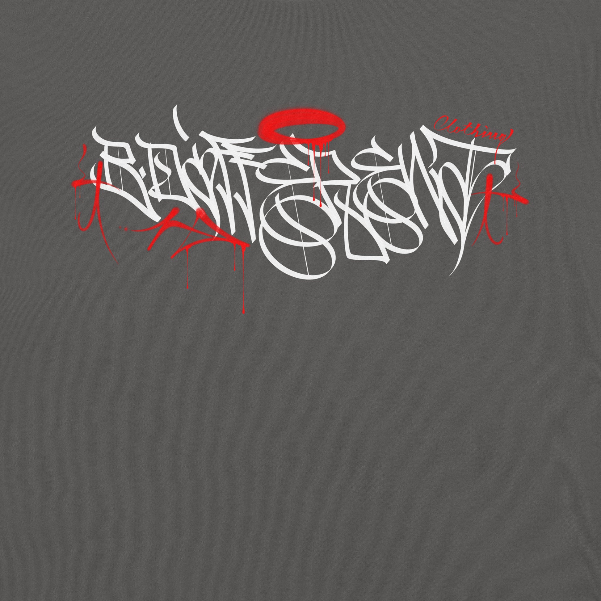 Gray-Caos One Collab Graffiti Tee from B.Different Clothing, graphic, graffiti-inspired streetwear t-shirt